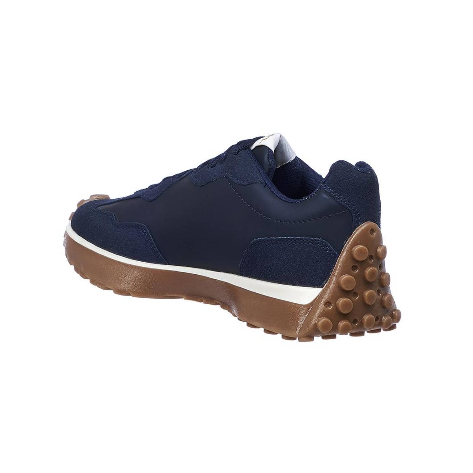 Tenis Sneaker Mujer Moda Casual Urbana Tipo Gamuza Azul Marino Suave Cómodo 052D2T 