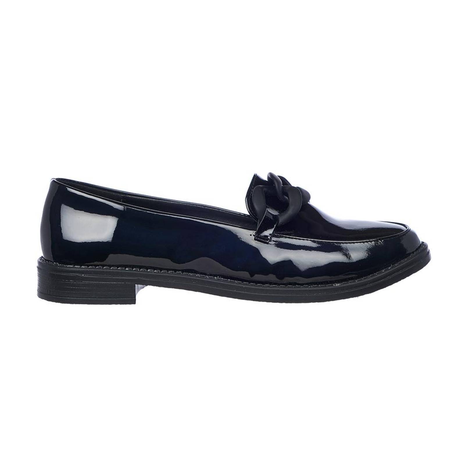 Zapatos De Charol Para Mujer Negros Con Plataforma Casual Formal Cómodos 088D5P 