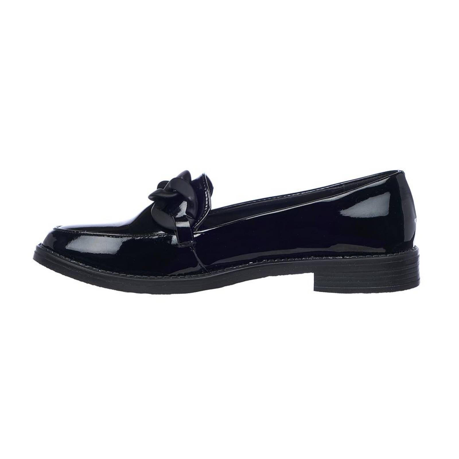 Zapatos De Charol Para Mujer Negros Con Plataforma Casual Formal Cómodos 088D5P 