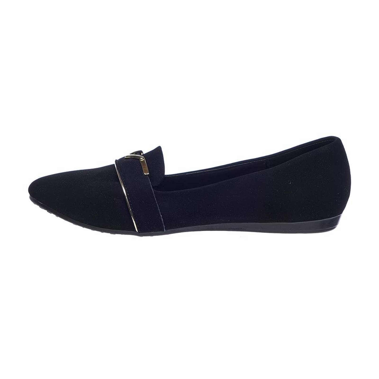 Zapatos Flats Para Mujer Negros Casuales Cómodos De Piso 024D4D 
