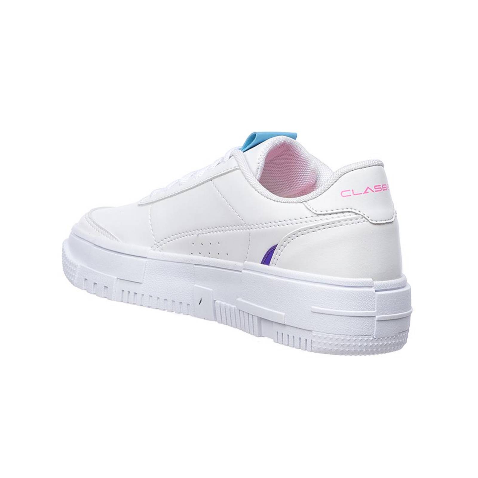 Tenis Mujer Moda Casual Urbana Fashion Tipo Piel Blanco Suela Plataforma Ligera 024D3G 