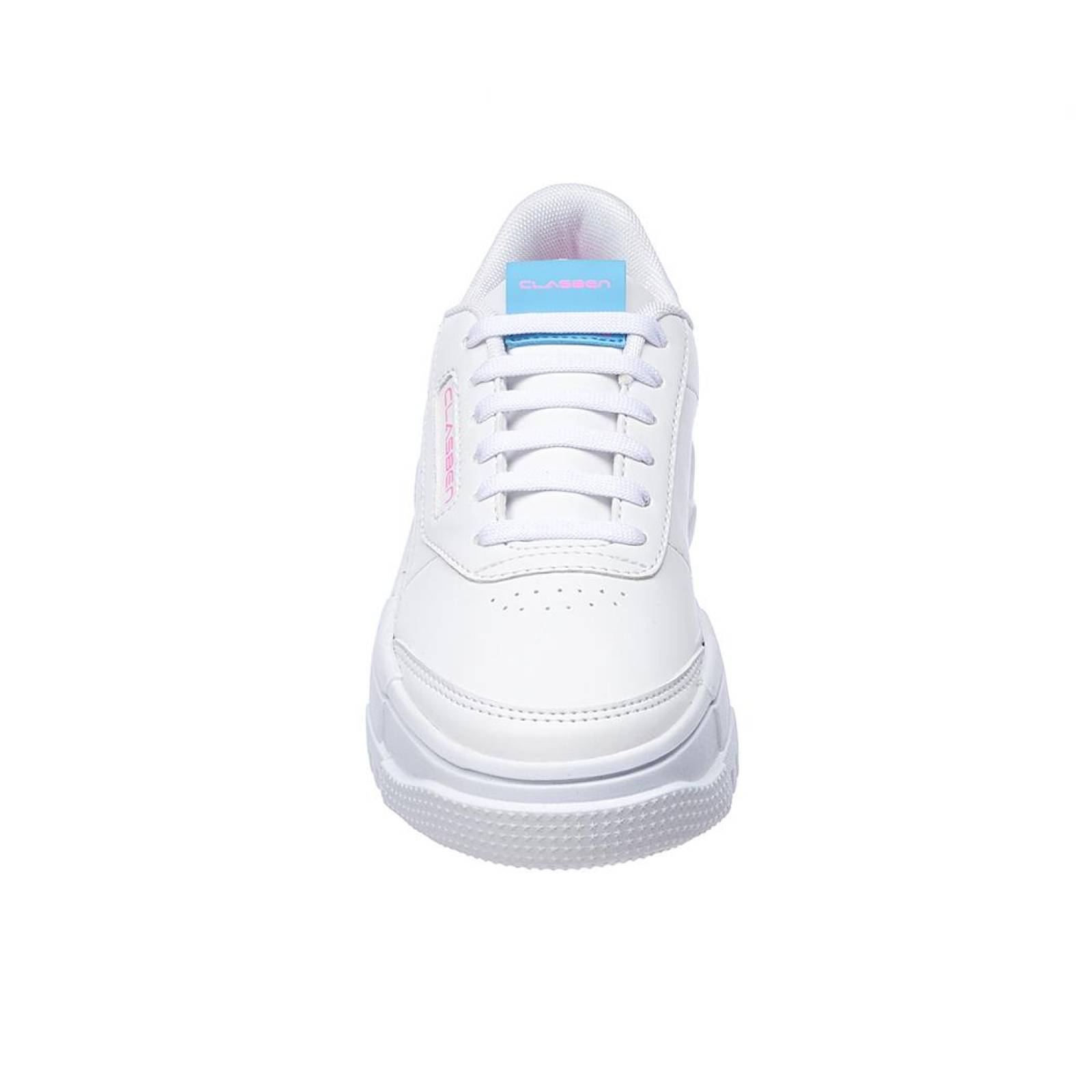 Tenis Mujer Moda Casual Urbana Fashion Tipo Piel Blanco Suela Plataforma Ligera 024D3G 