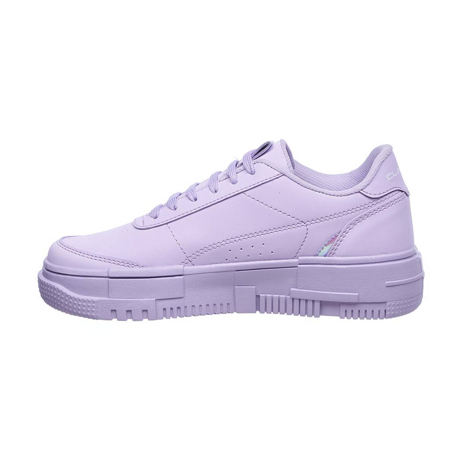 Tenis Mujer Moda Casual Urbana Fashion Tipo Piel Lila Suela Plataforma Ligera 024D3H 