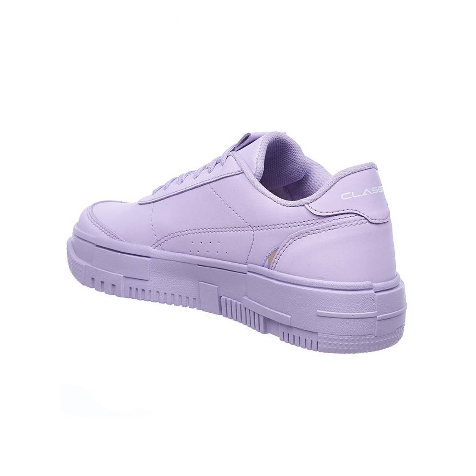 Tenis Mujer Moda Casual Urbana Fashion Tipo Piel Lila Suela Plataforma Ligera 024D3H 