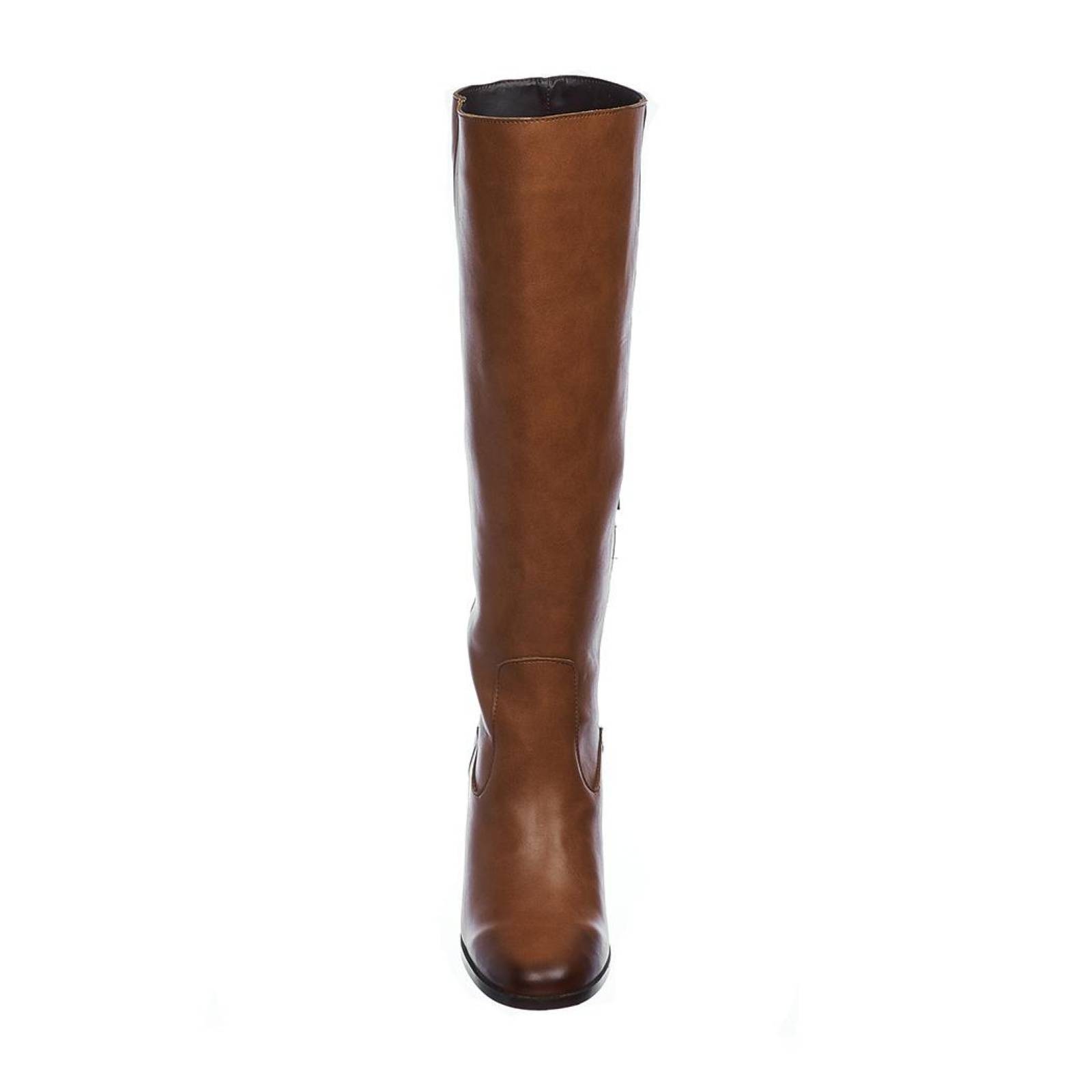 Botas Altas Para Mujer Tipo Piel Color Tan Tac n Ancho Casuales