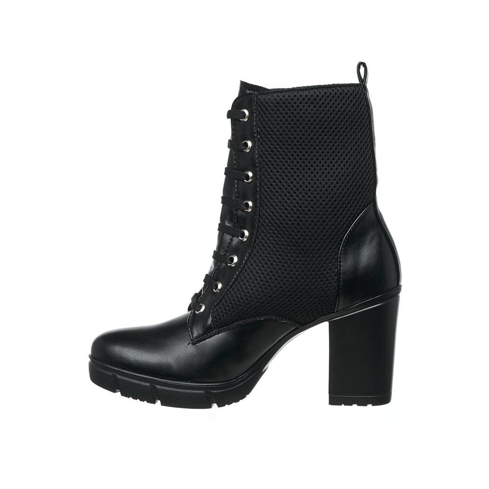 Botas negras best sale de tacon ancho