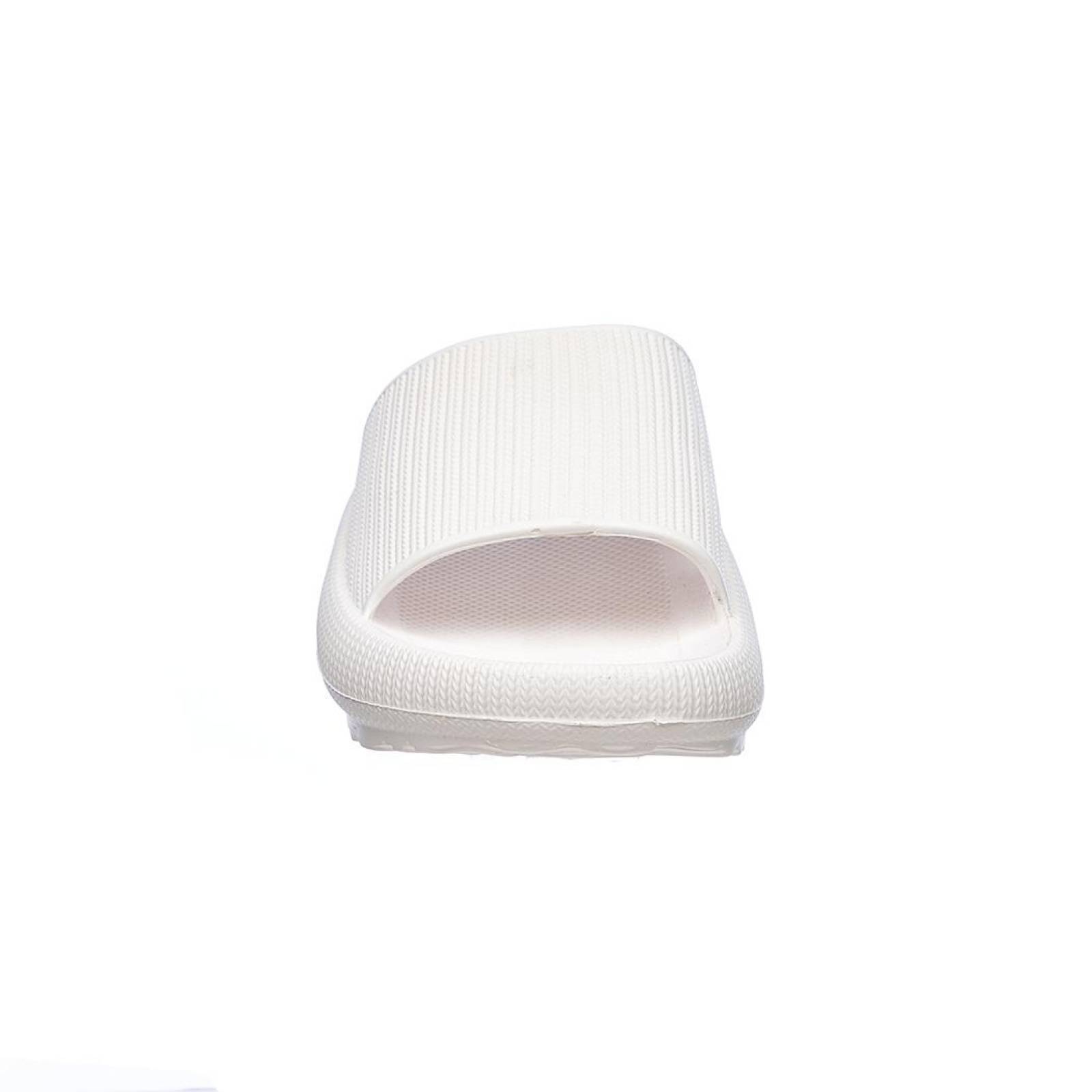 Sandalias Slide Para Mujer De Descanso Full Plastic Blanco 