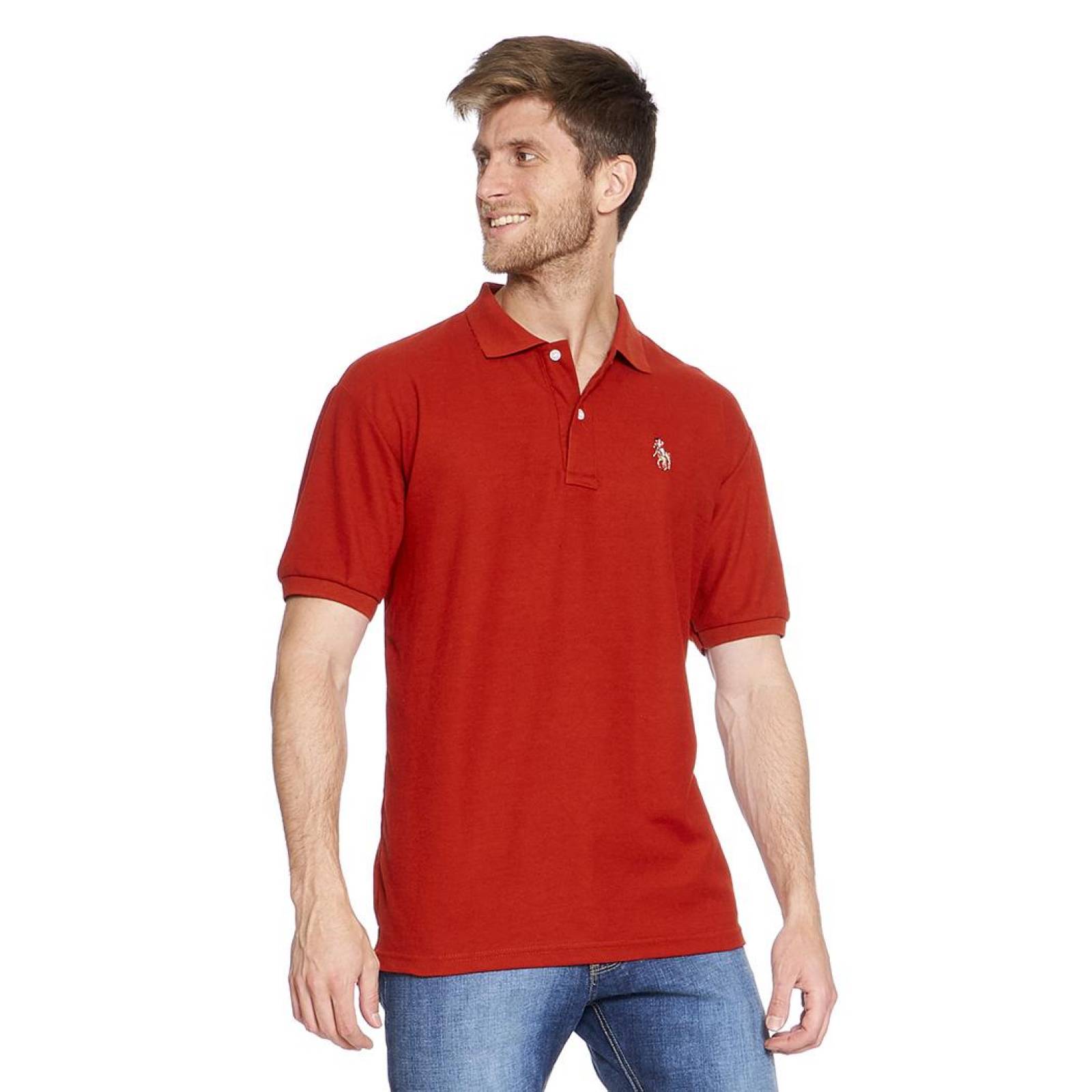 Playera Polo Para Hombre Manga Corta Color Shedron Casual 770222 