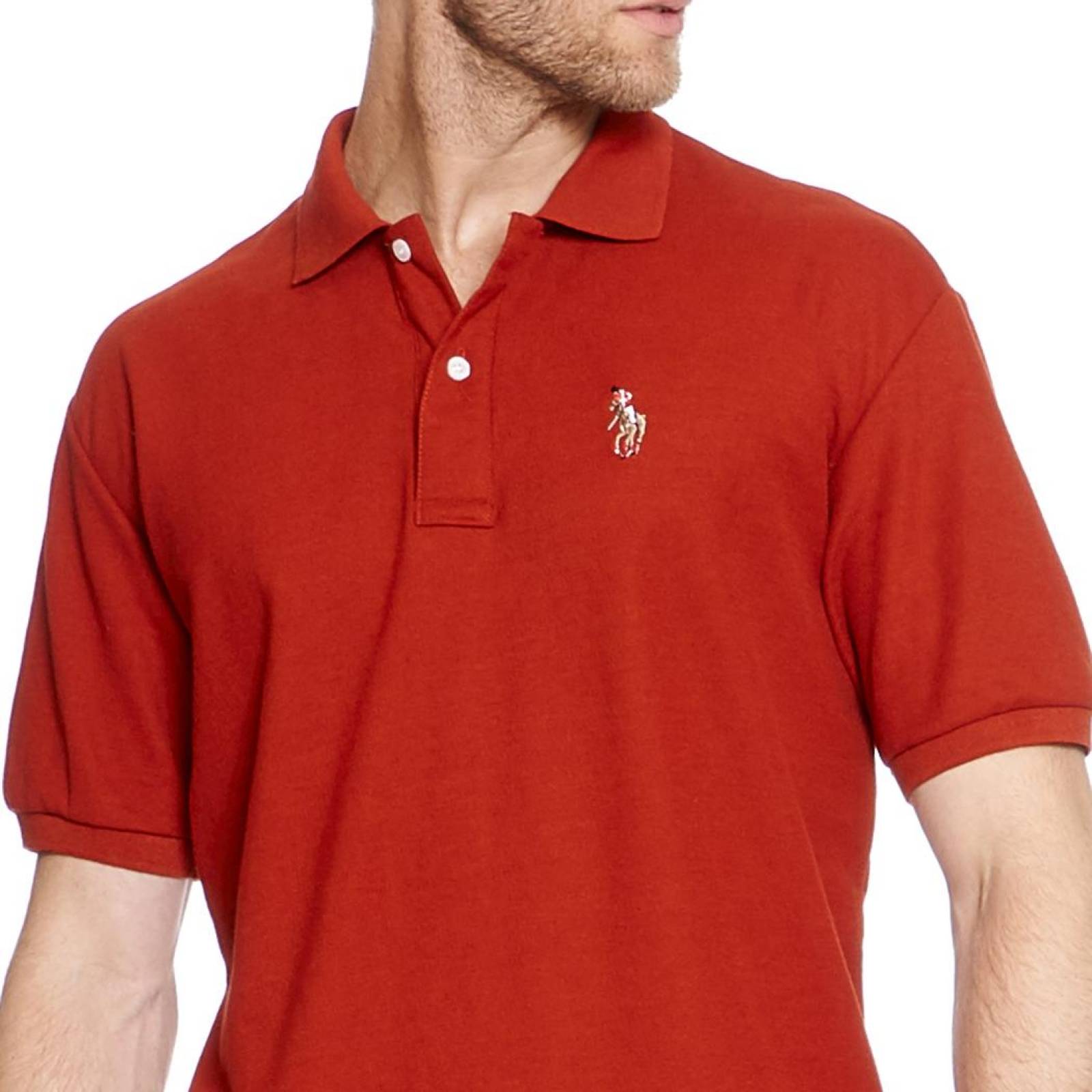 Playera Polo Para Hombre Manga Corta Color Shedron Casual 770222 