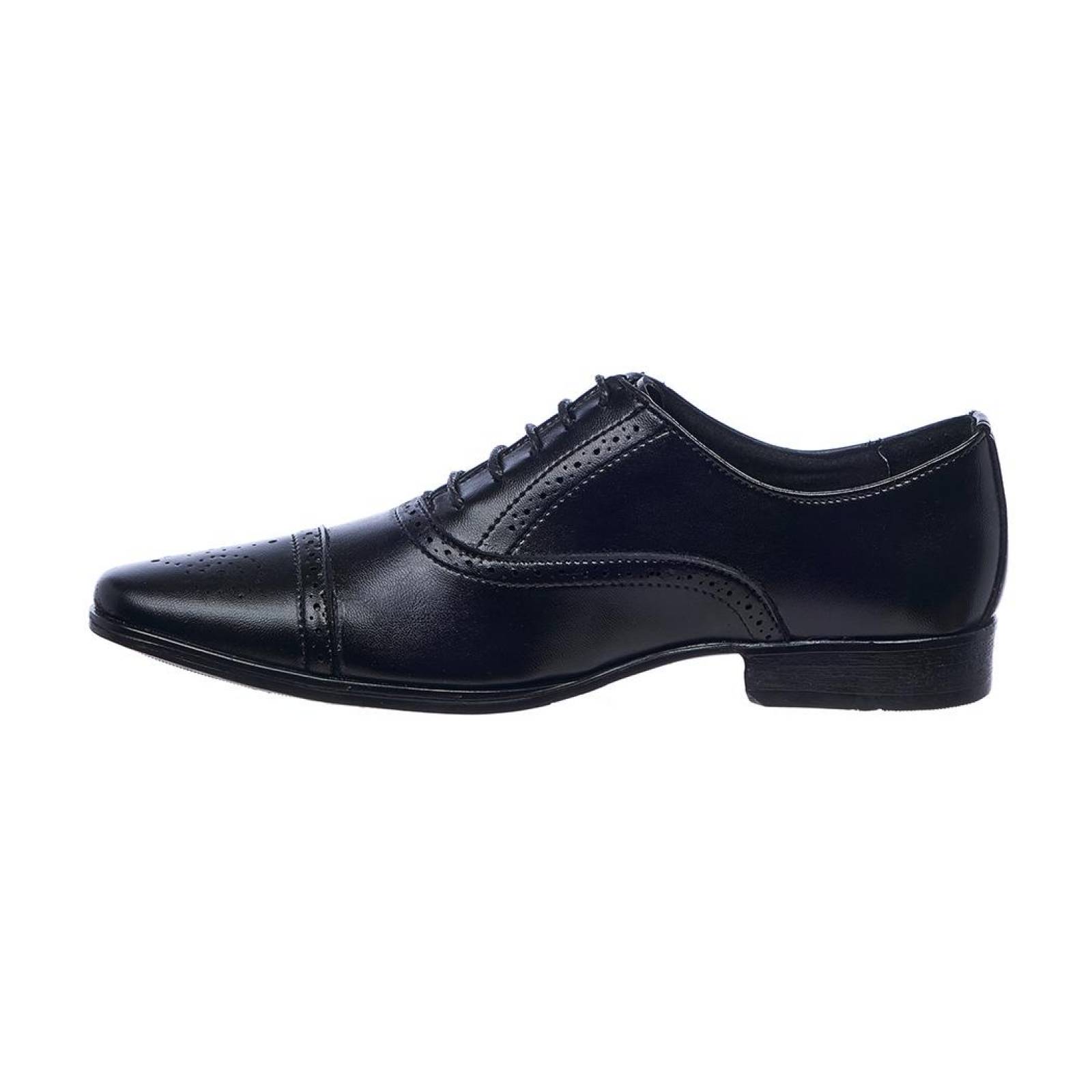 Zapatos De Vestir Formal Casual Para Hombre Tipo Piel Negros Cómodos 034C15 