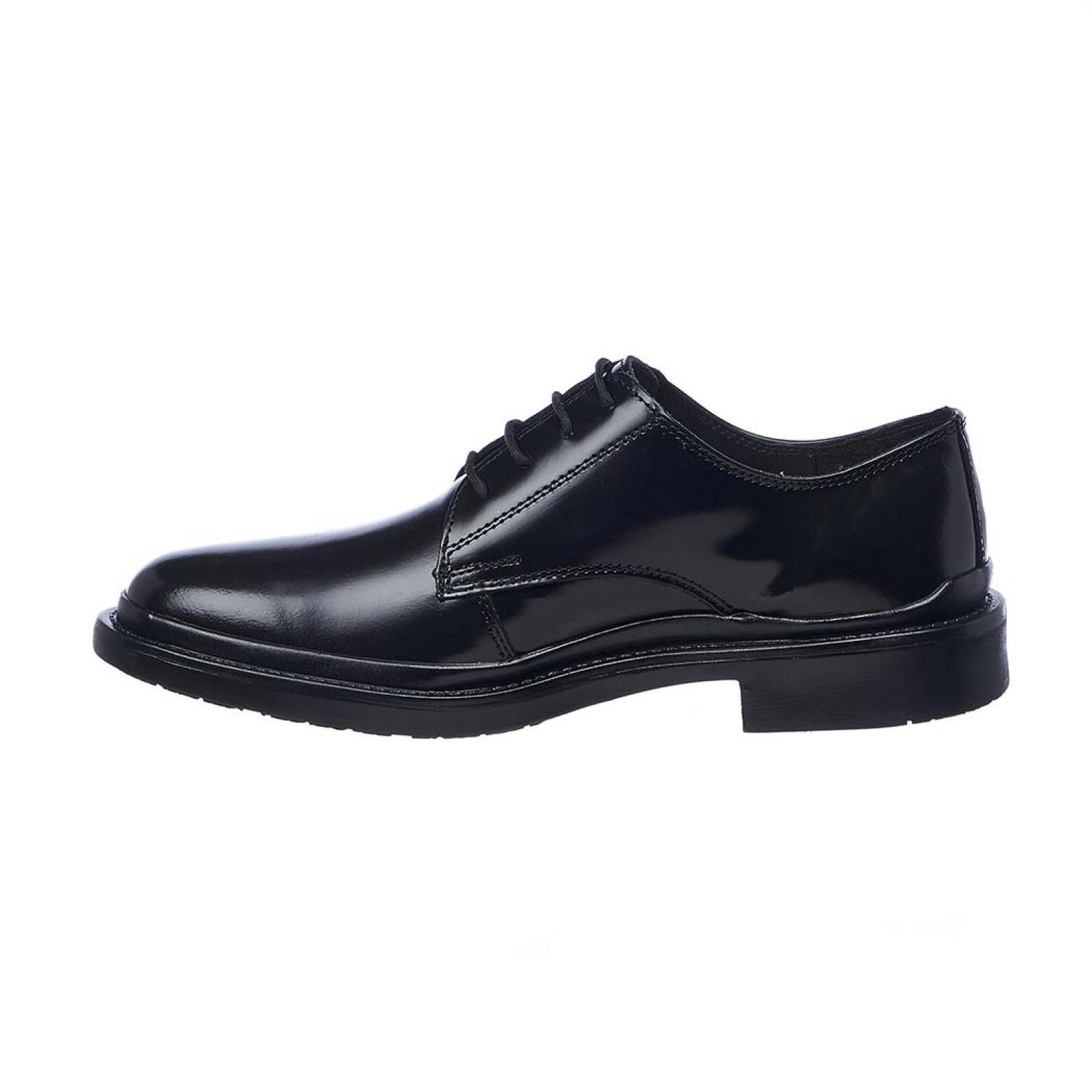 Zapatos Para Hombre De Vestir Formales Con Agujetas Piel Color Negro 035C1A