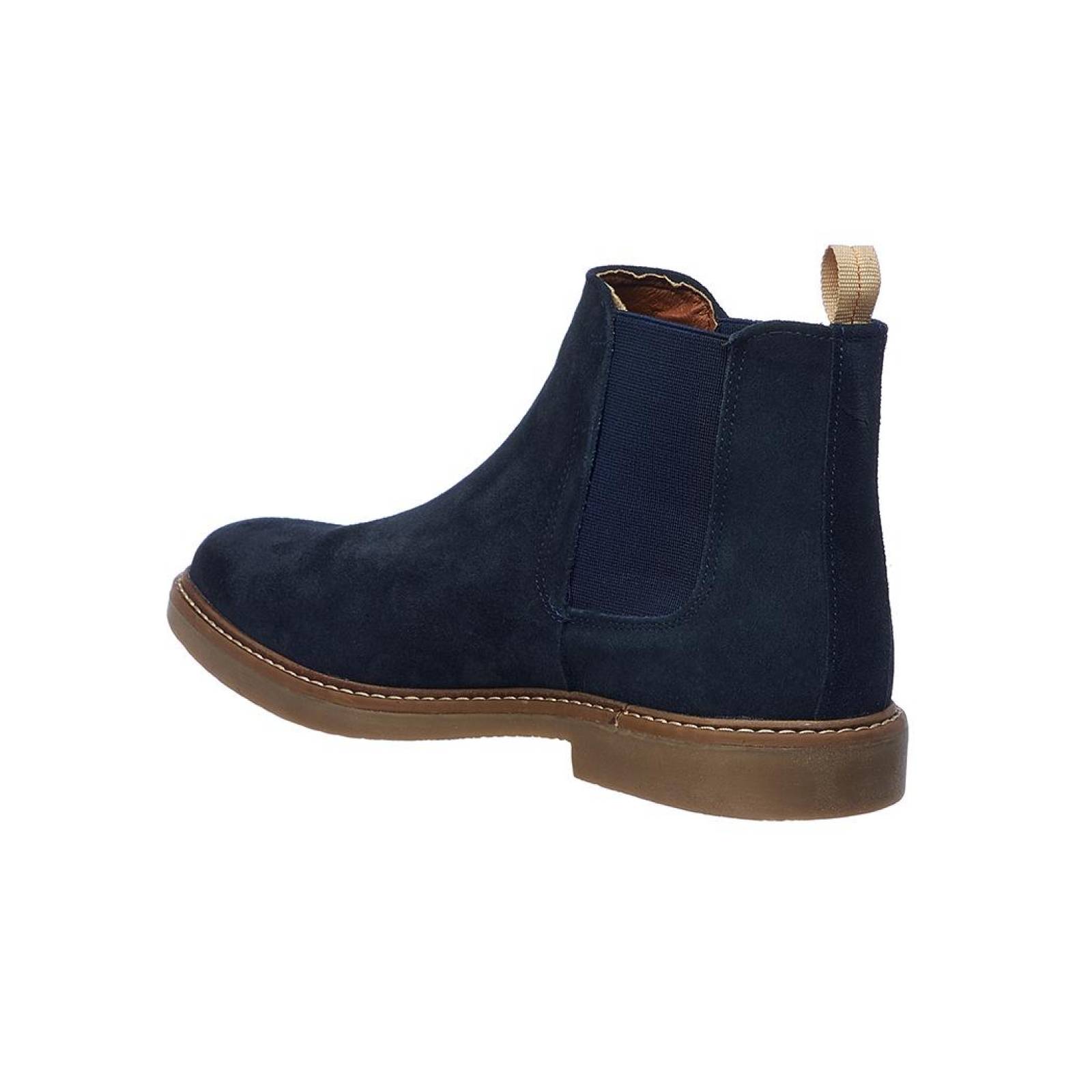 Botines Hombre Marino Gamuza Casuales Semi Formales 