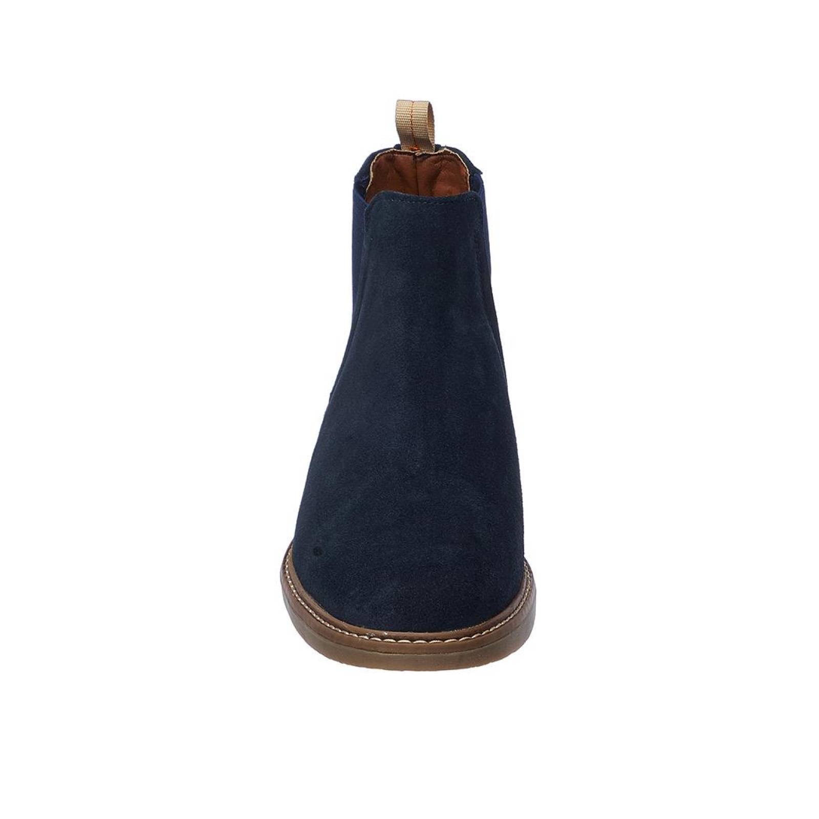 Botines Hombre Marino Gamuza Casuales Semi Formales 