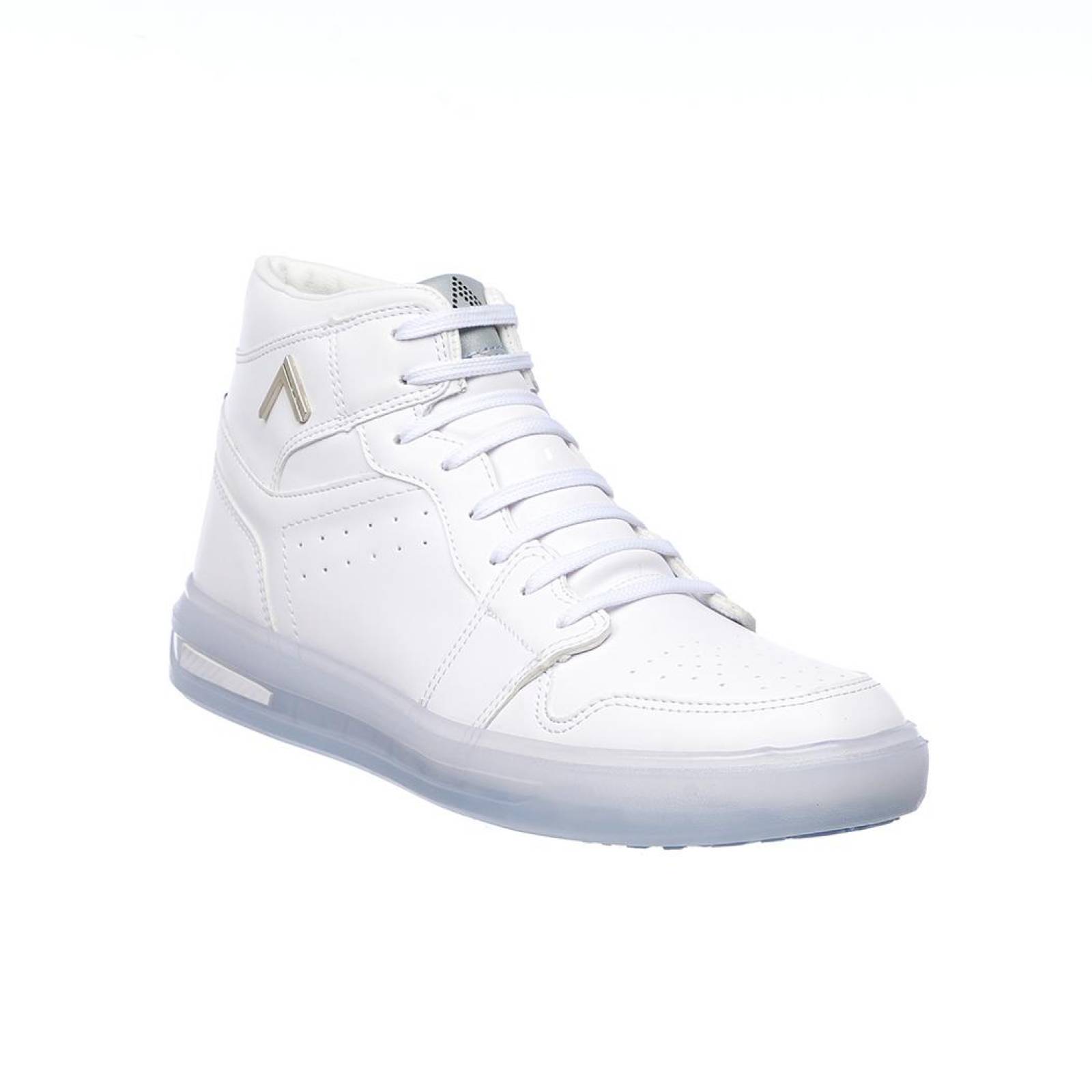 Tenis Casual Hombre Tipo Bota Suela Ligera Cómodo Suave Moda Urbana Tipo Piel Blanco 024C2J 