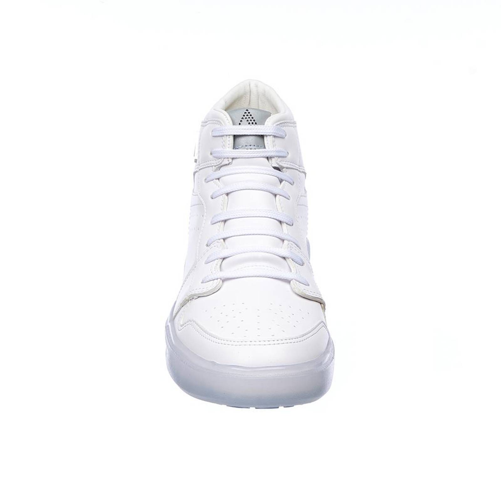 Tenis Casual Hombre Tipo Bota Suela Ligera Cómodo Suave Moda Urbana Tipo Piel Blanco 024C2J 