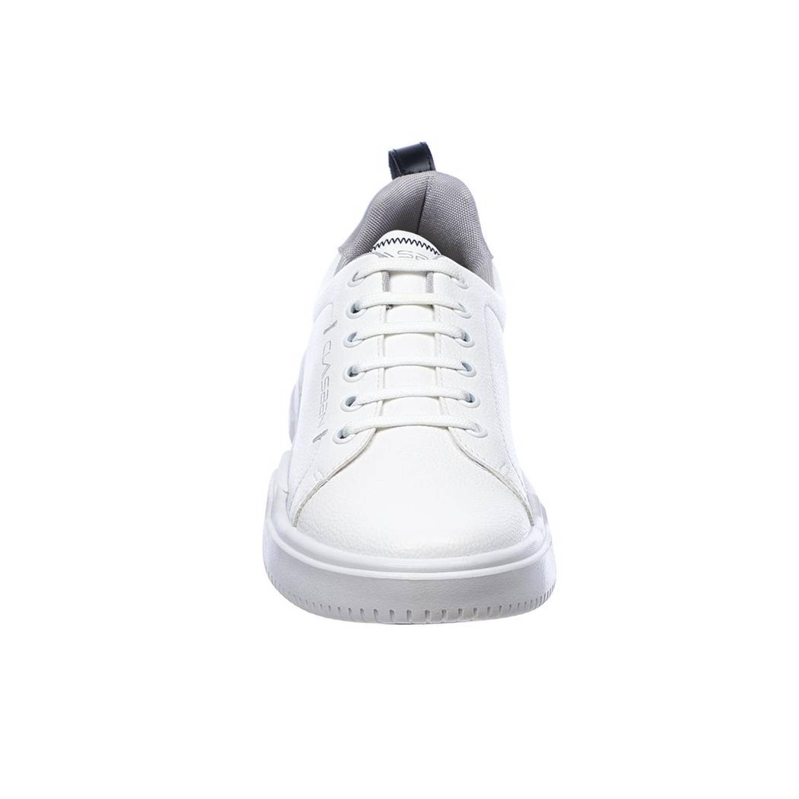 Tenis Sneaker Hombre Moda Casual Urbano Ligero Cómodo Suave Tipo Piel Blanco 024C3D 