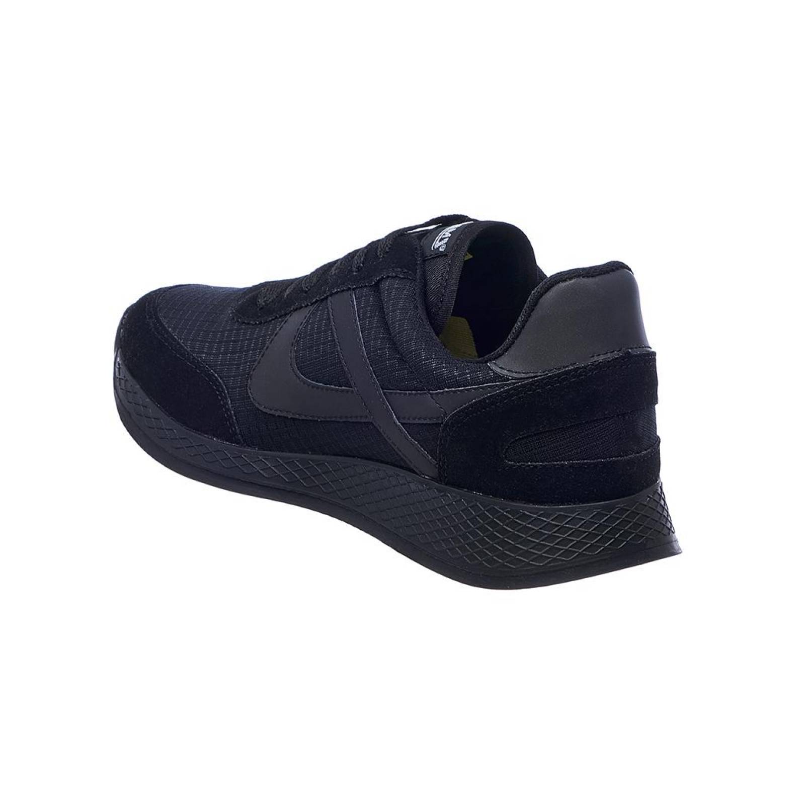 Tenis Panam Hombre Moda Casual Básico Deportivo Cómodo Suave Textil Negro Agujeta 126C1X