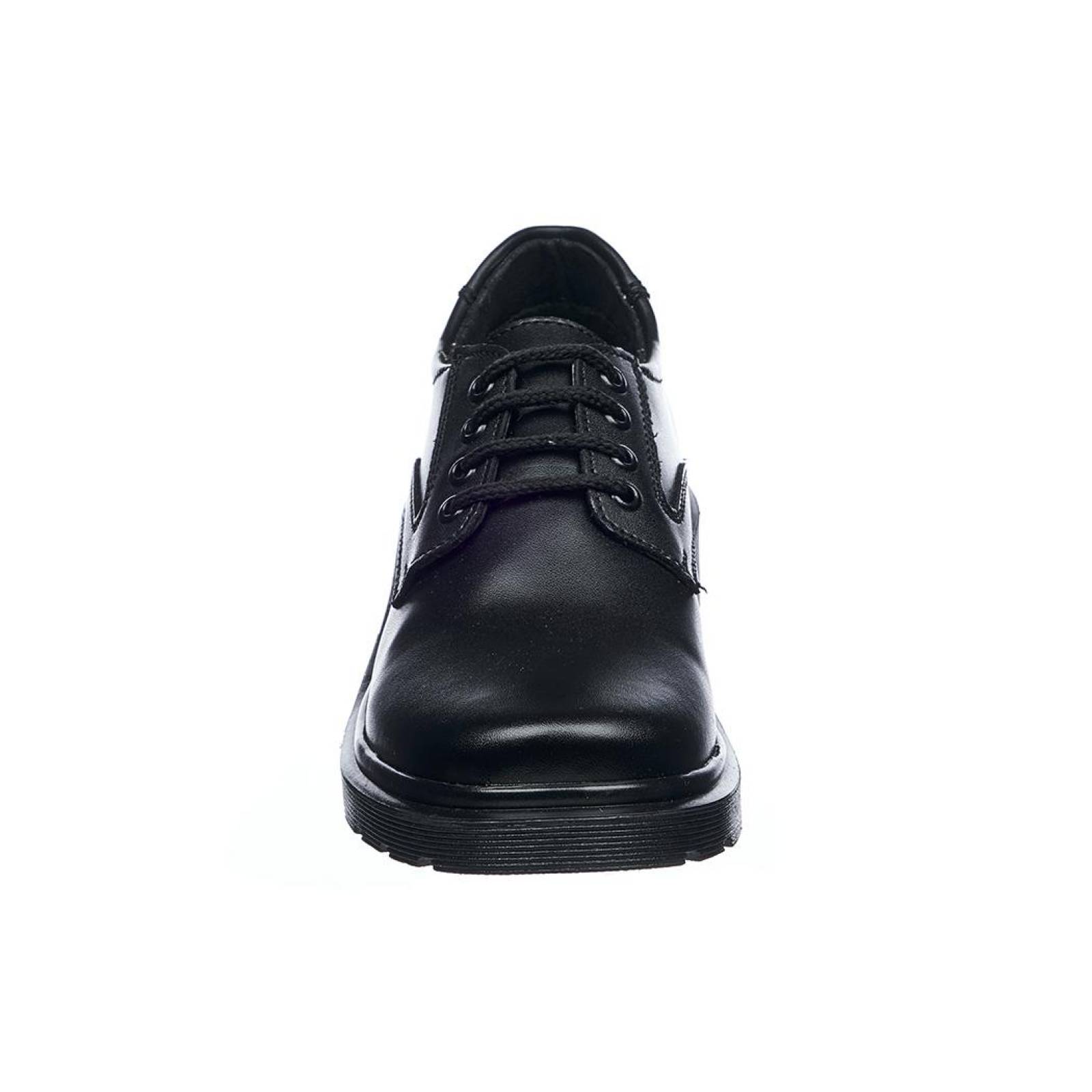 Zapatos Escolares Casuales Para Niños Juvenil Con Agujetas Cómodos Negro 032N1E 