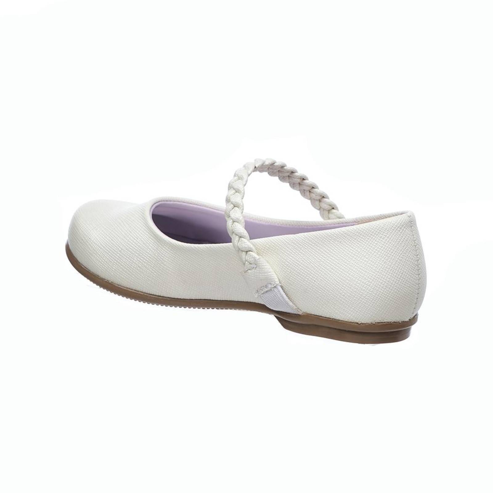 Zapatos Para Niñas Blancos Tipo Piel Lisos Básicos Cómodos 005N3Z 