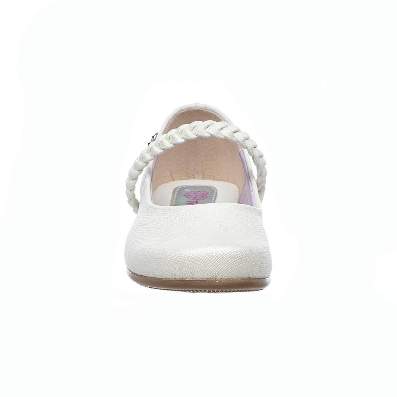Zapatos Para Niñas Blancos Tipo Piel Lisos Básicos Cómodos 005N3Z 