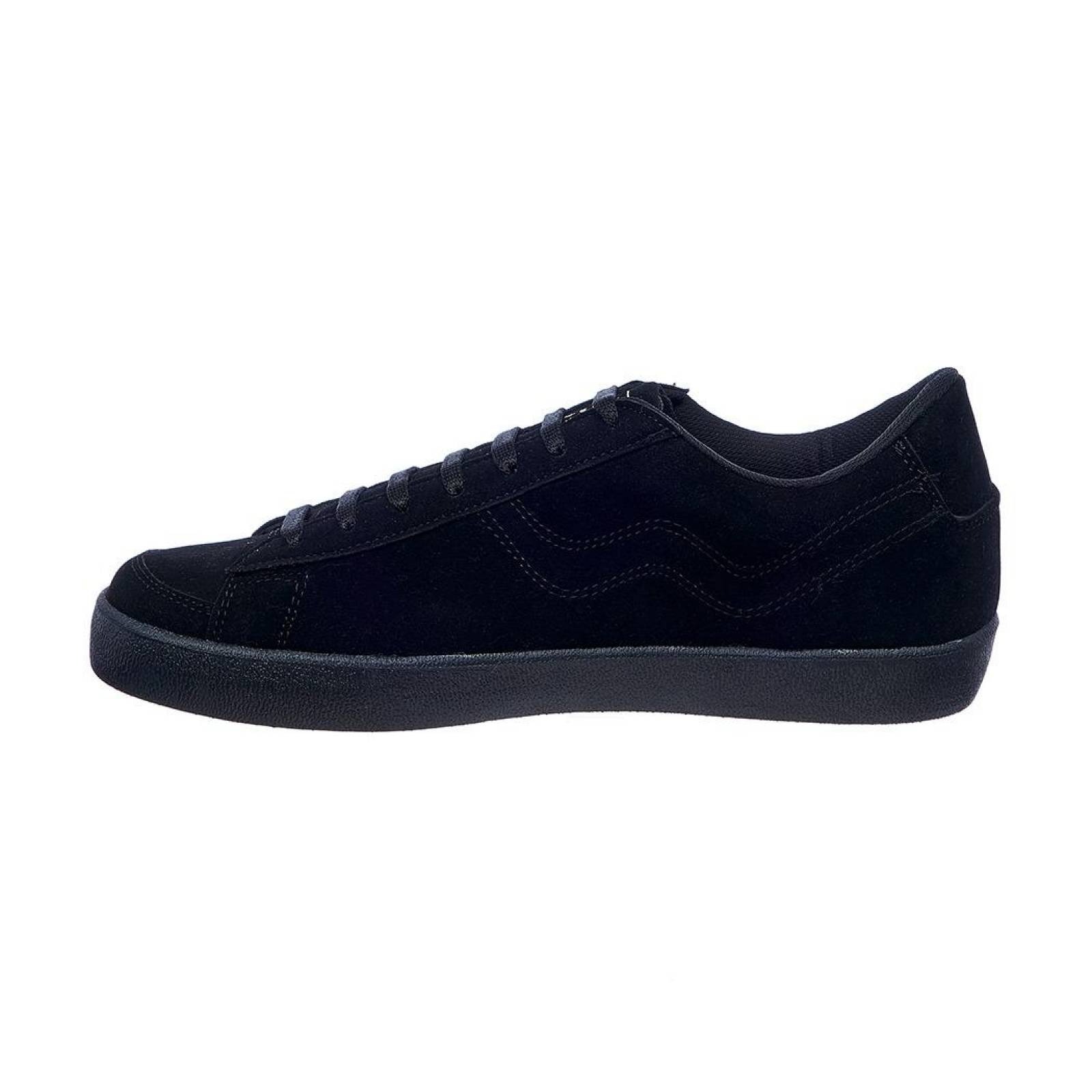 Tenis hombre casual negro comodo tipo gamuza urbano 017C1G 