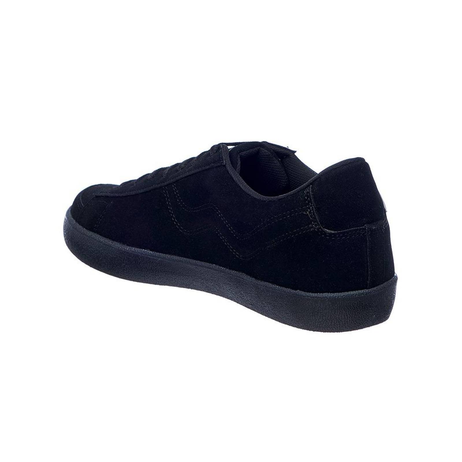 Tenis hombre casual negro comodo tipo gamuza urbano 017C1G 
