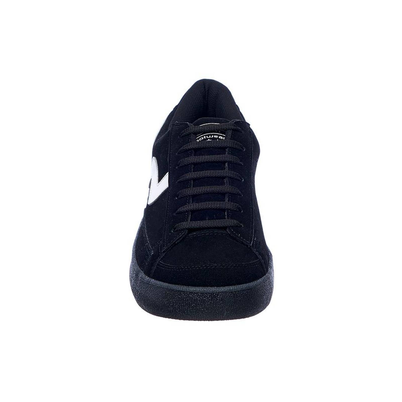 Tenis hombre casual negro comodo tipo gamuza urbano 017C1G 