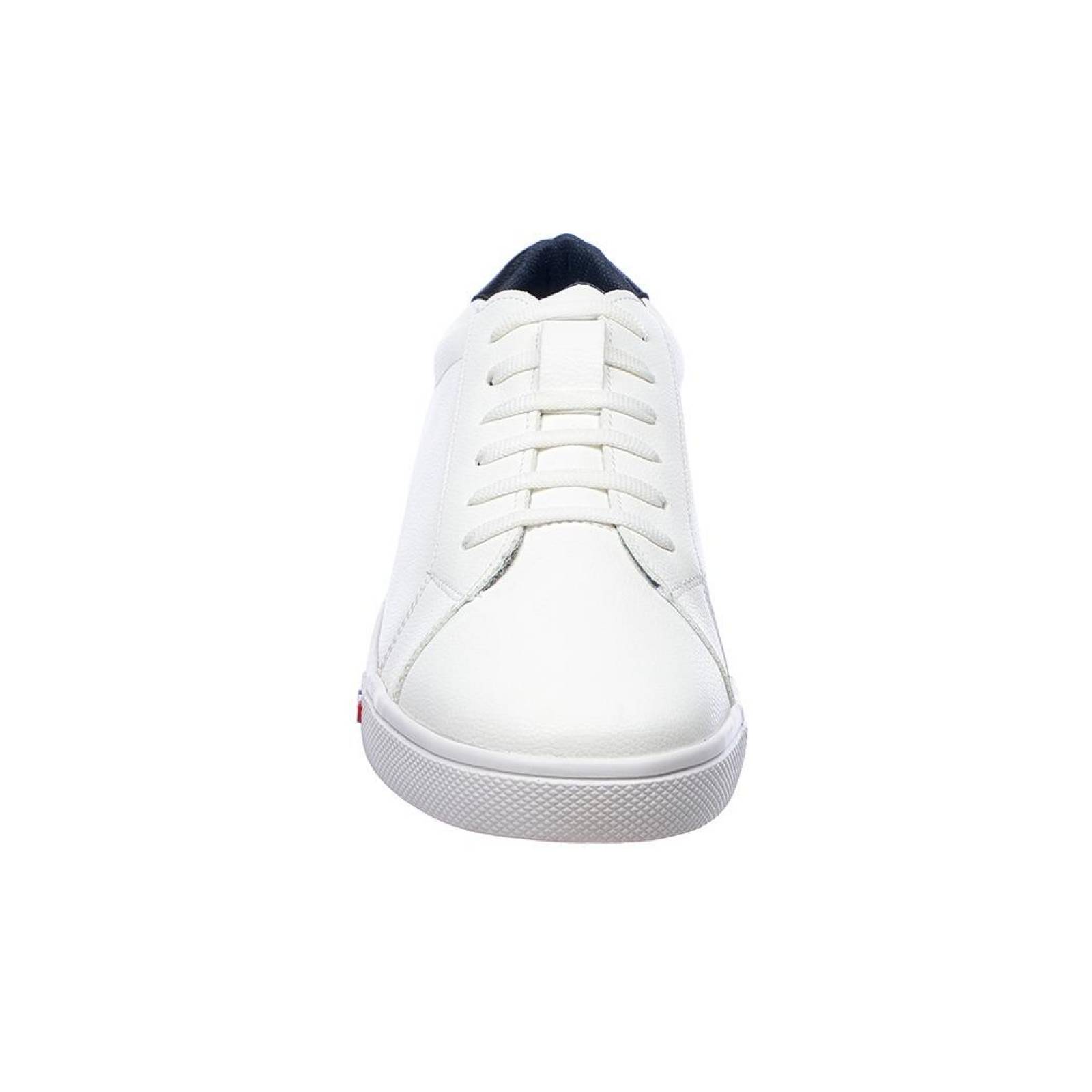 Tenis blancos hombre casual tipo piel urbano 046C13 