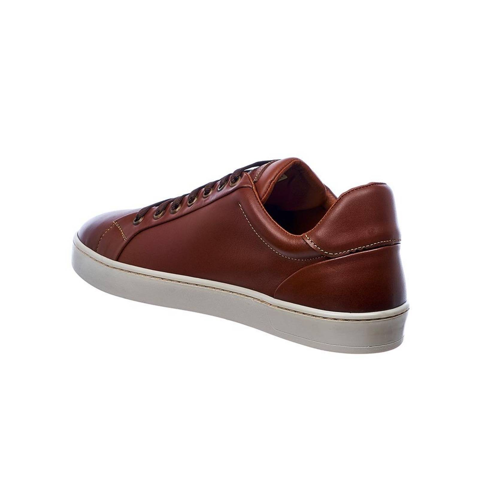 Tenis cafés hombre casual piel urbano cómodo 035C1D 