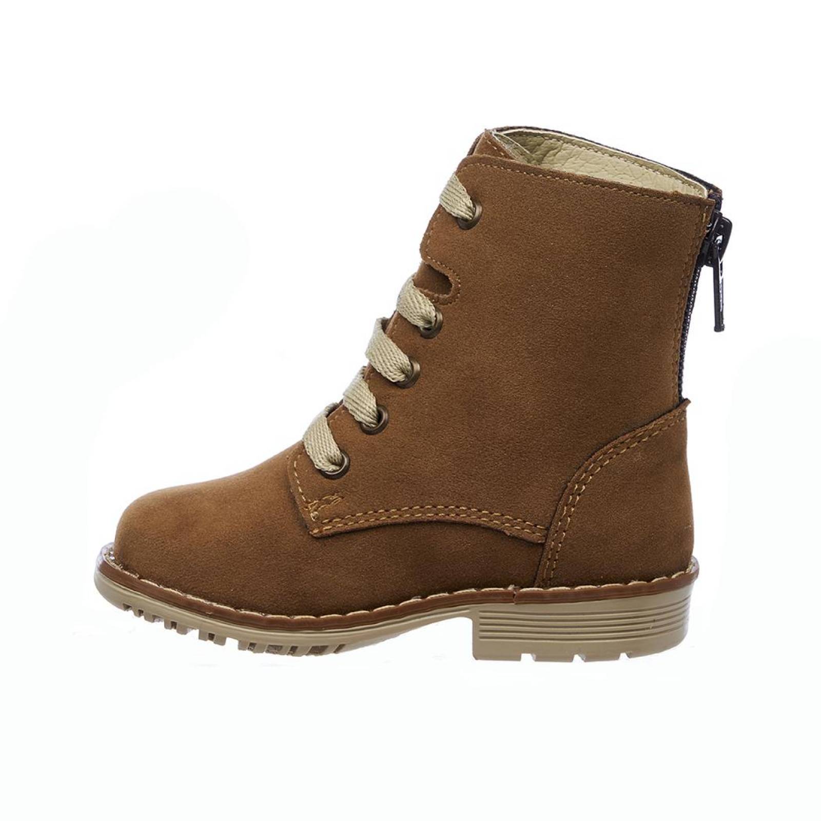 Botas Casuales Para Ni as Lisas B sicas Tipo Gamuza Camel