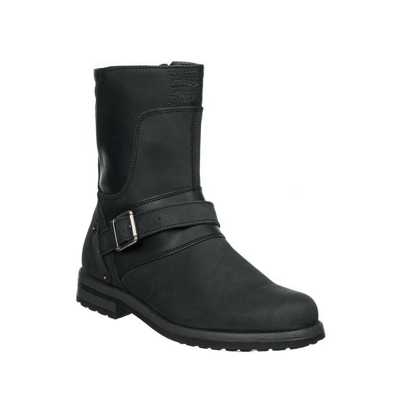 Botas Para Hombre Levi's Casuales Piel Negro Cómodas Con Hebilla 