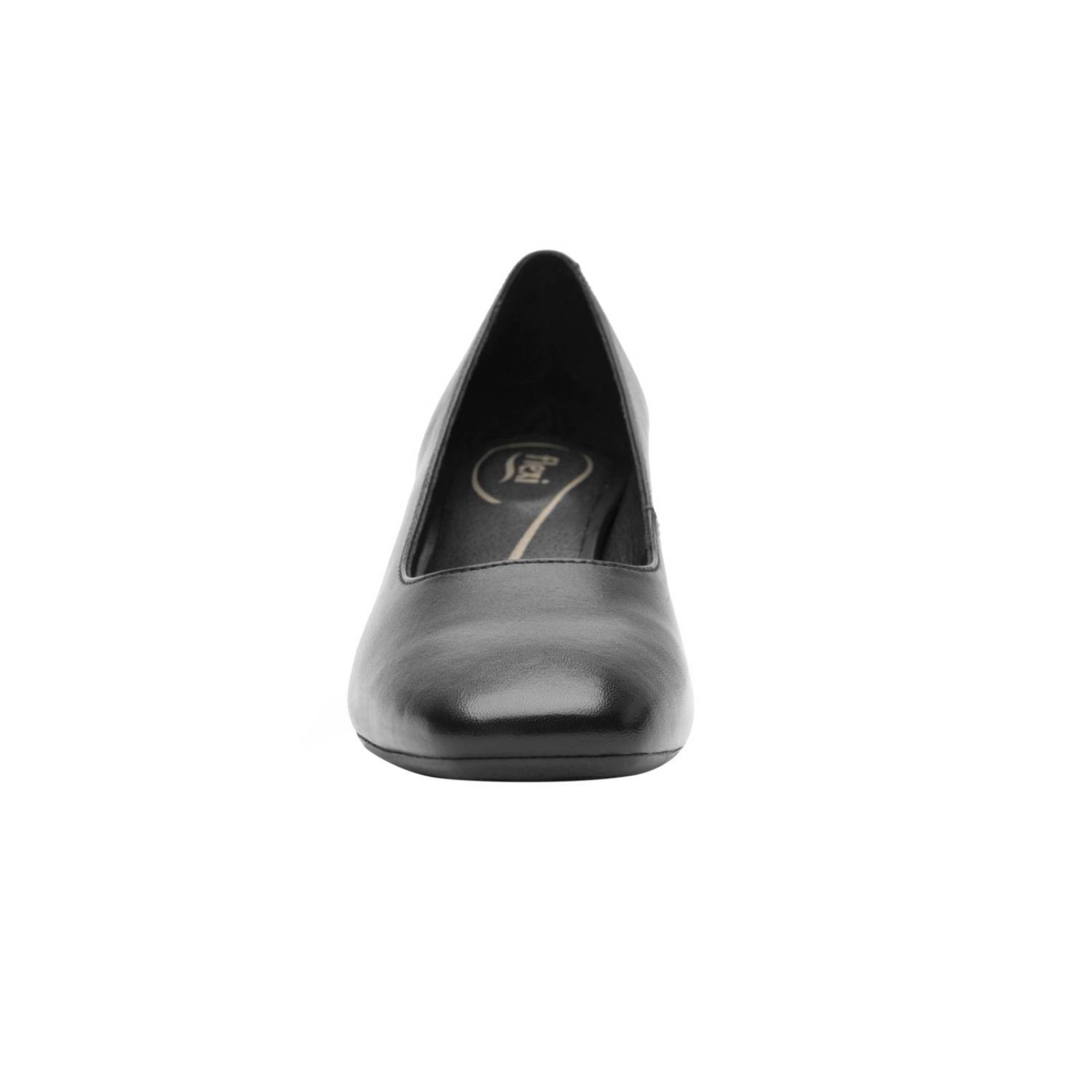 Zapatillas Flexi Tacón Ancho En Piel Casuales Formales Cómodos 406404 