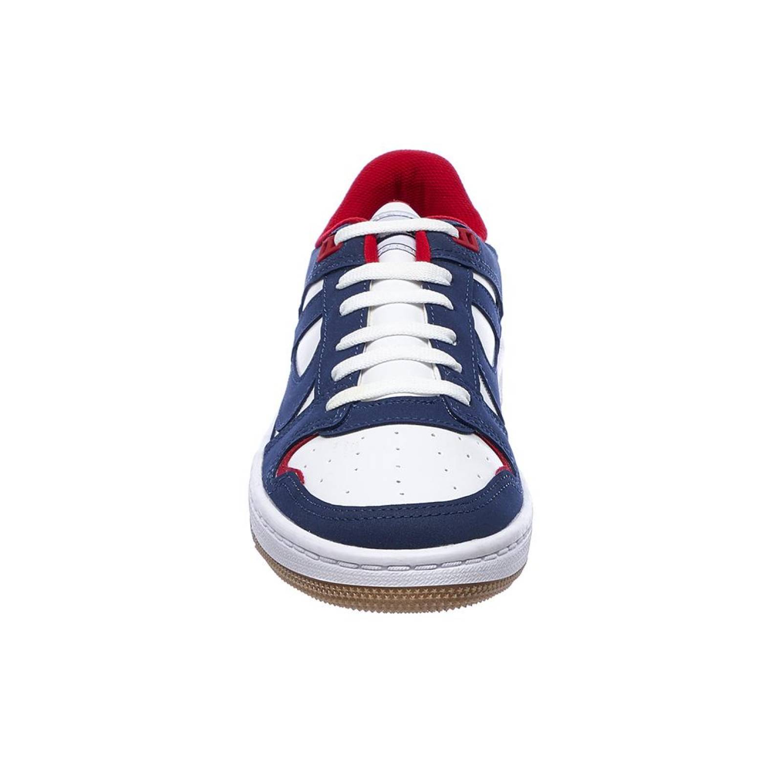 Tenis Panan Hombre Moda Casual Urbano Cómodo Tipo Piel Azul Marino Rojo Blanco 126C2K