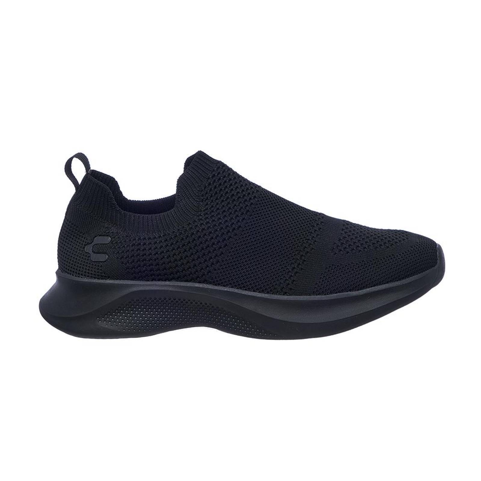 Tenis Charly Hombre Suela Ligera Moda Sport Casual Flexible Textil Negro Cómodo 101C2C 