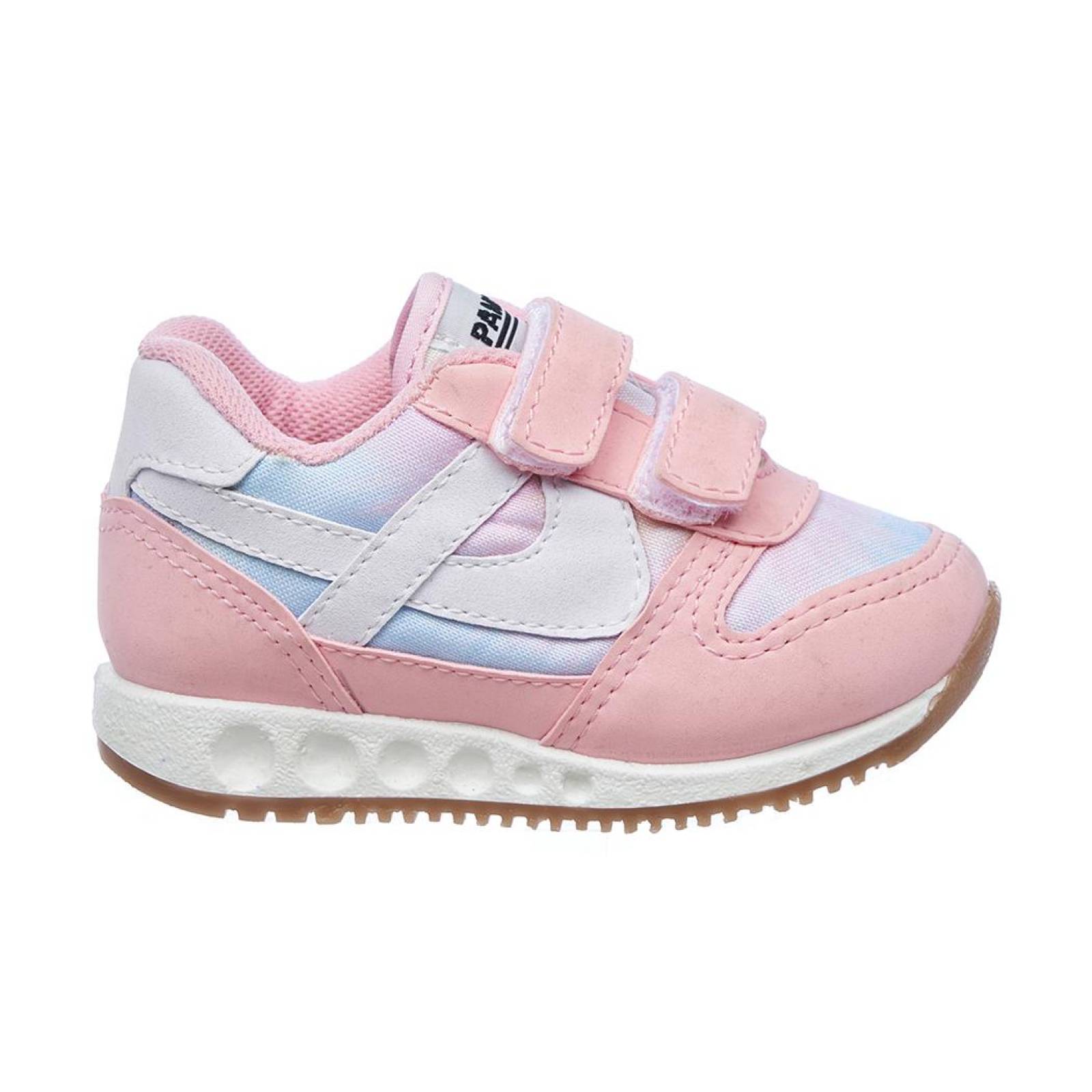 Tenis Panam Bebé Niña Suave Moda Casual Suave Tipo Piel Rosa Azul Claro Cómodo 126A7A 16