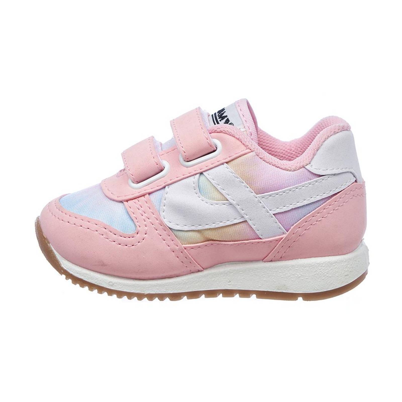 Tenis Panam Bebé Niña Suave Moda Casual Suave Tipo Piel Rosa Azul Claro Cómodo 126A7A 16