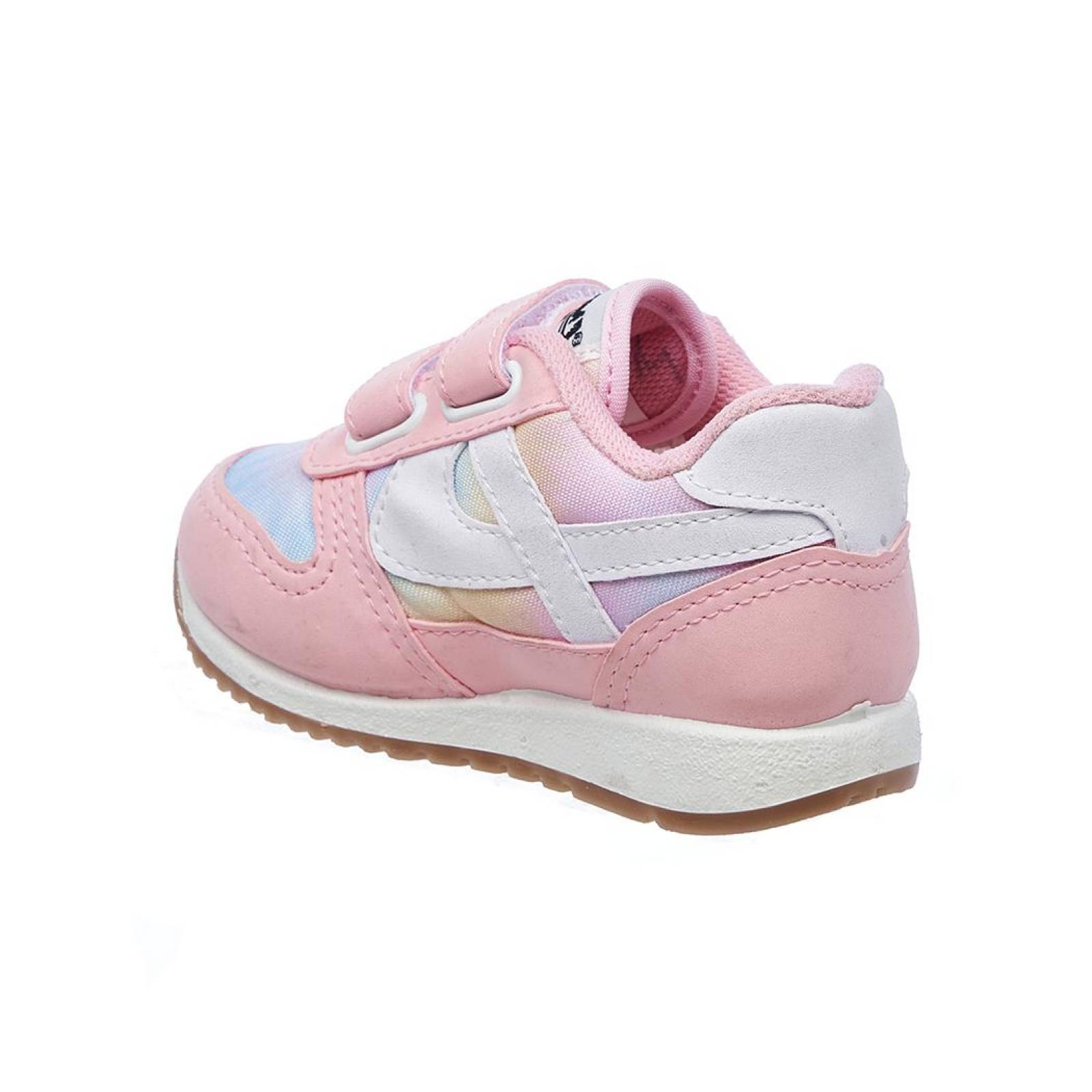 Tenis Panam Bebé Niña Suave Moda Casual Suave Tipo Piel Rosa Azul Claro Cómodo 126A7A 16