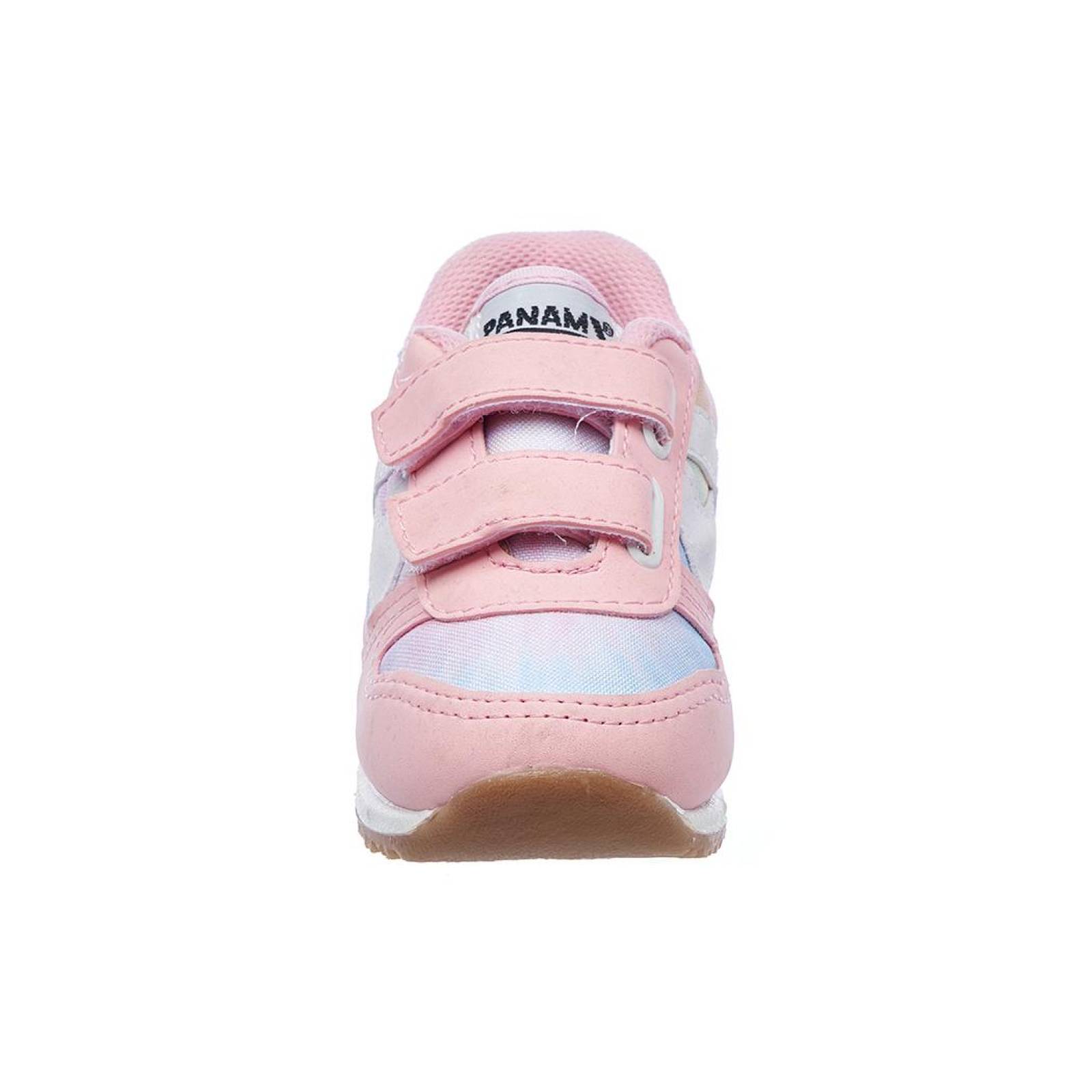 Tenis Panam Bebé Niña Suave Moda Casual Suave Tipo Piel Rosa Azul Claro Cómodo 126A7A 16