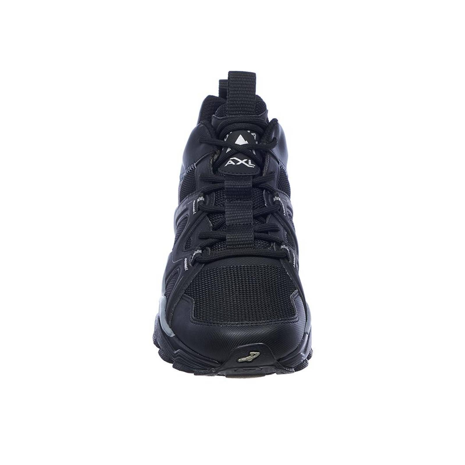 Tenis Pontiac Hombre Moda Casual Camping Uso Rudo Tipo Piel Negro Cómodo 104C1R