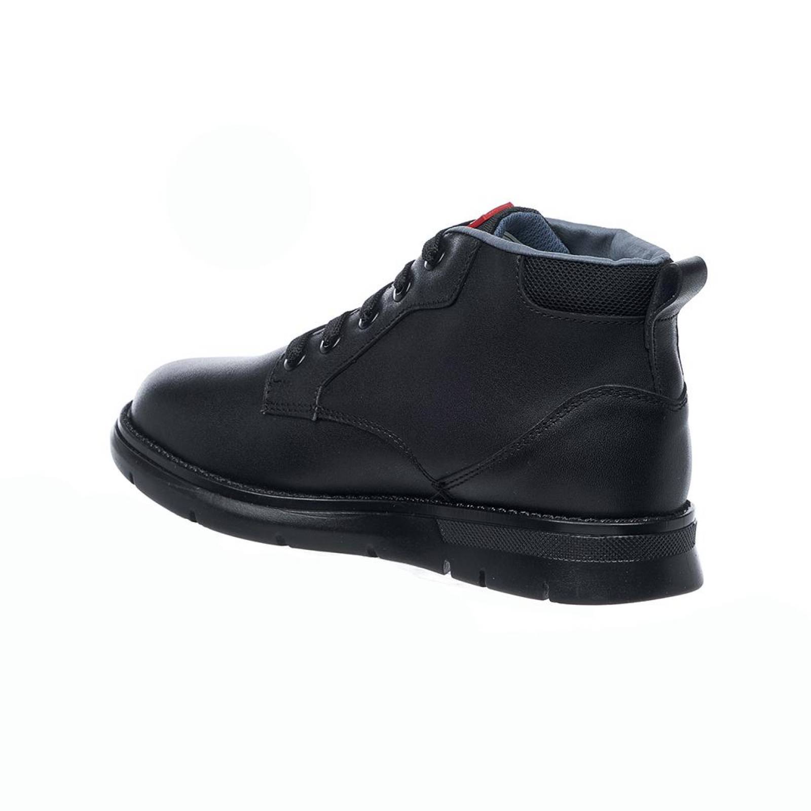 Zapato En Botín Para Niños Casual Escolar Piel Negro Cómodo 