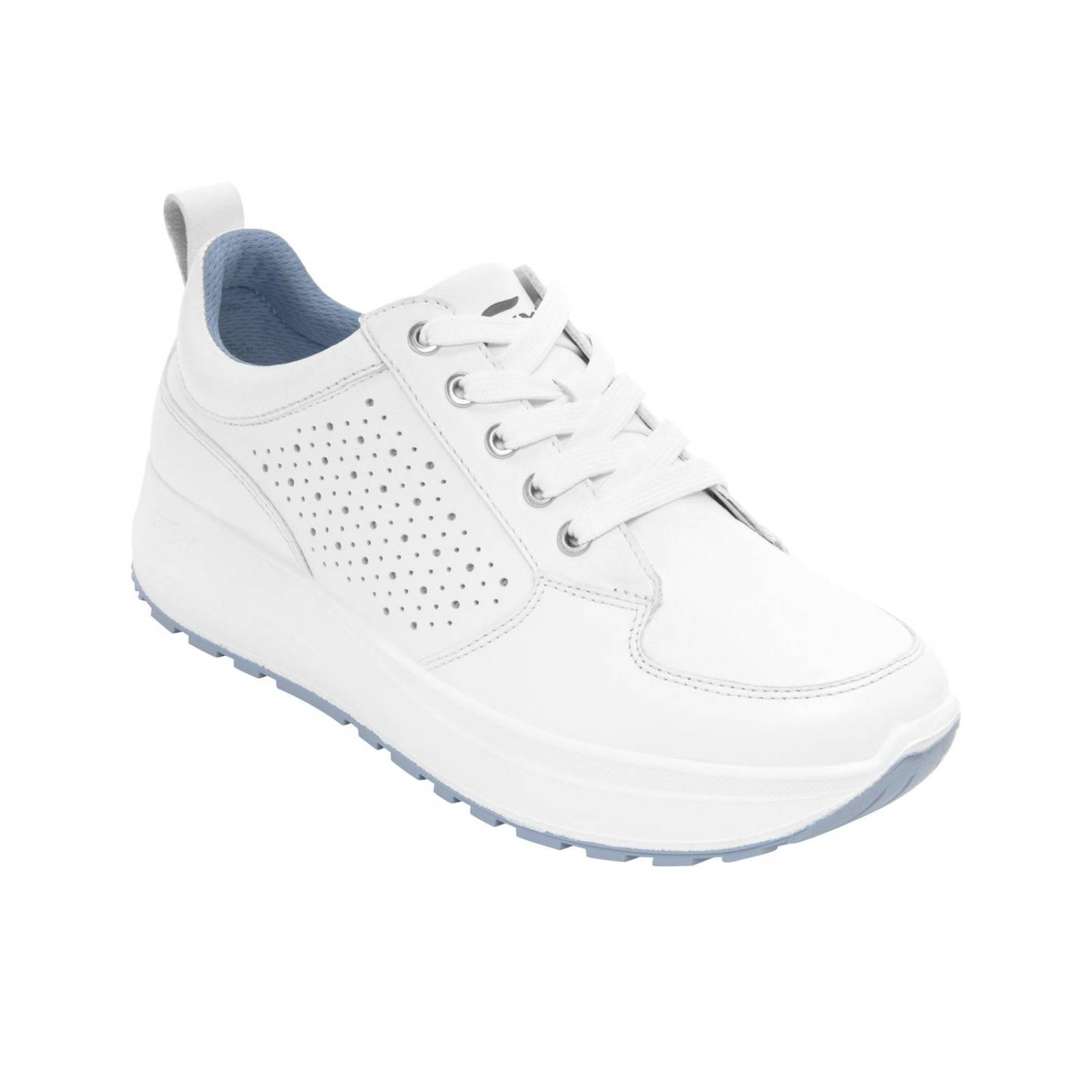 Tenis Mujer Flexi Estilo 117205 Piel Blanco Casual 