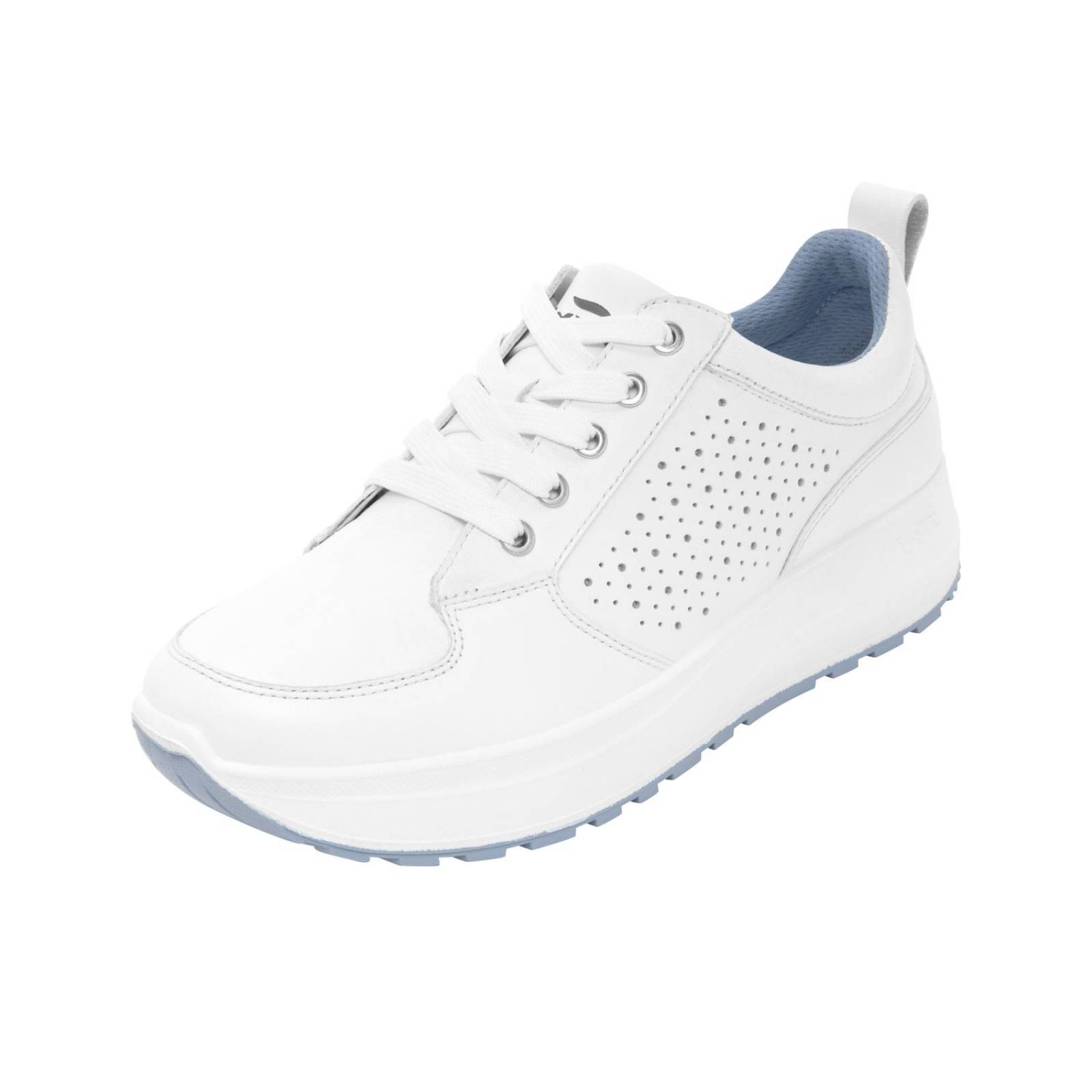 Tenis Mujer Flexi Estilo 117205 Piel Blanco Casual 