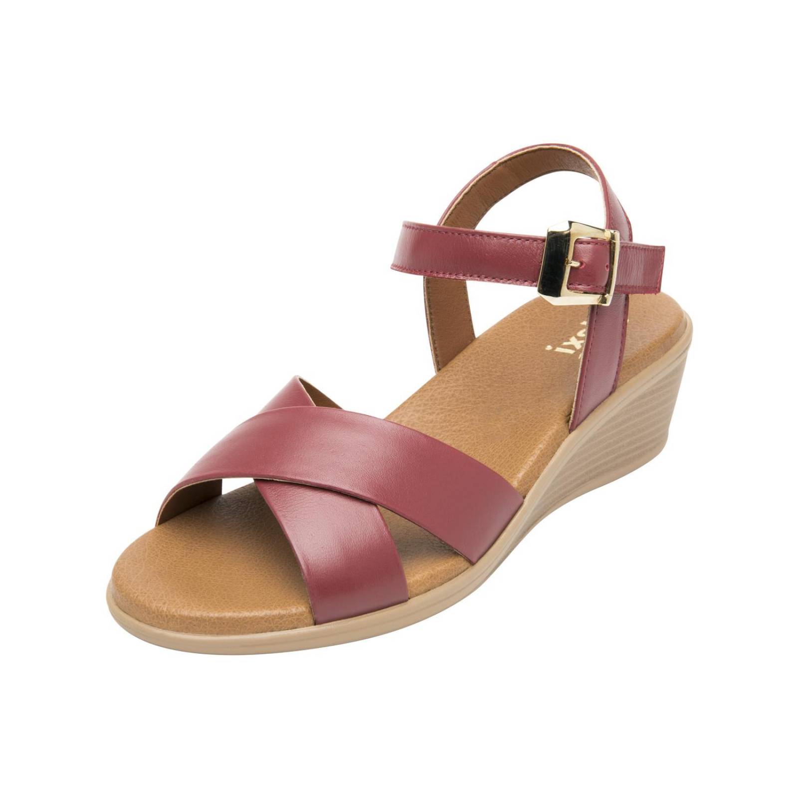 Sandalias Para Mujer Flexi Estilo 123703 Con Plataforma Rojo 