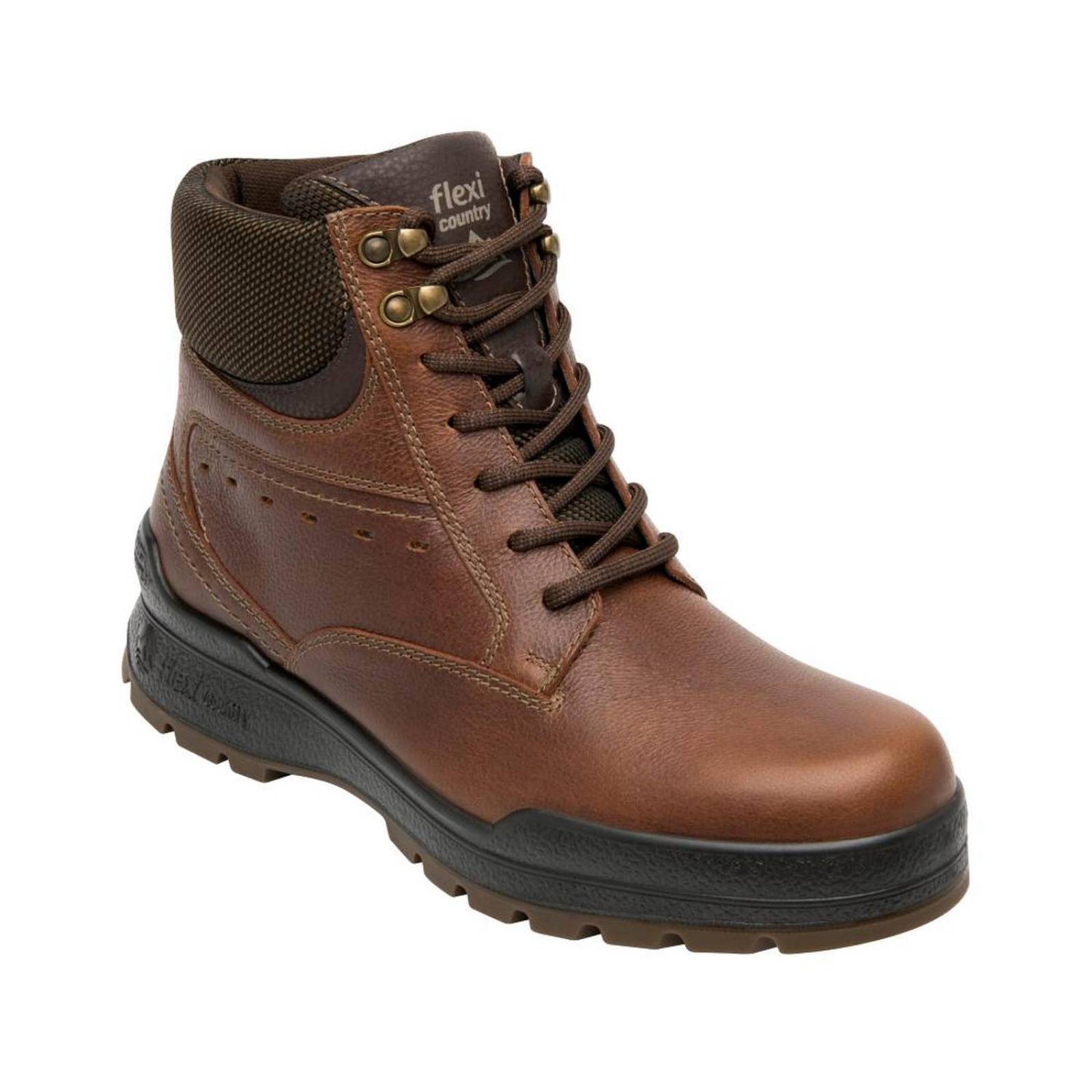 Botas Country Para Hombre Flexi Estilo 406005 Piel Casual