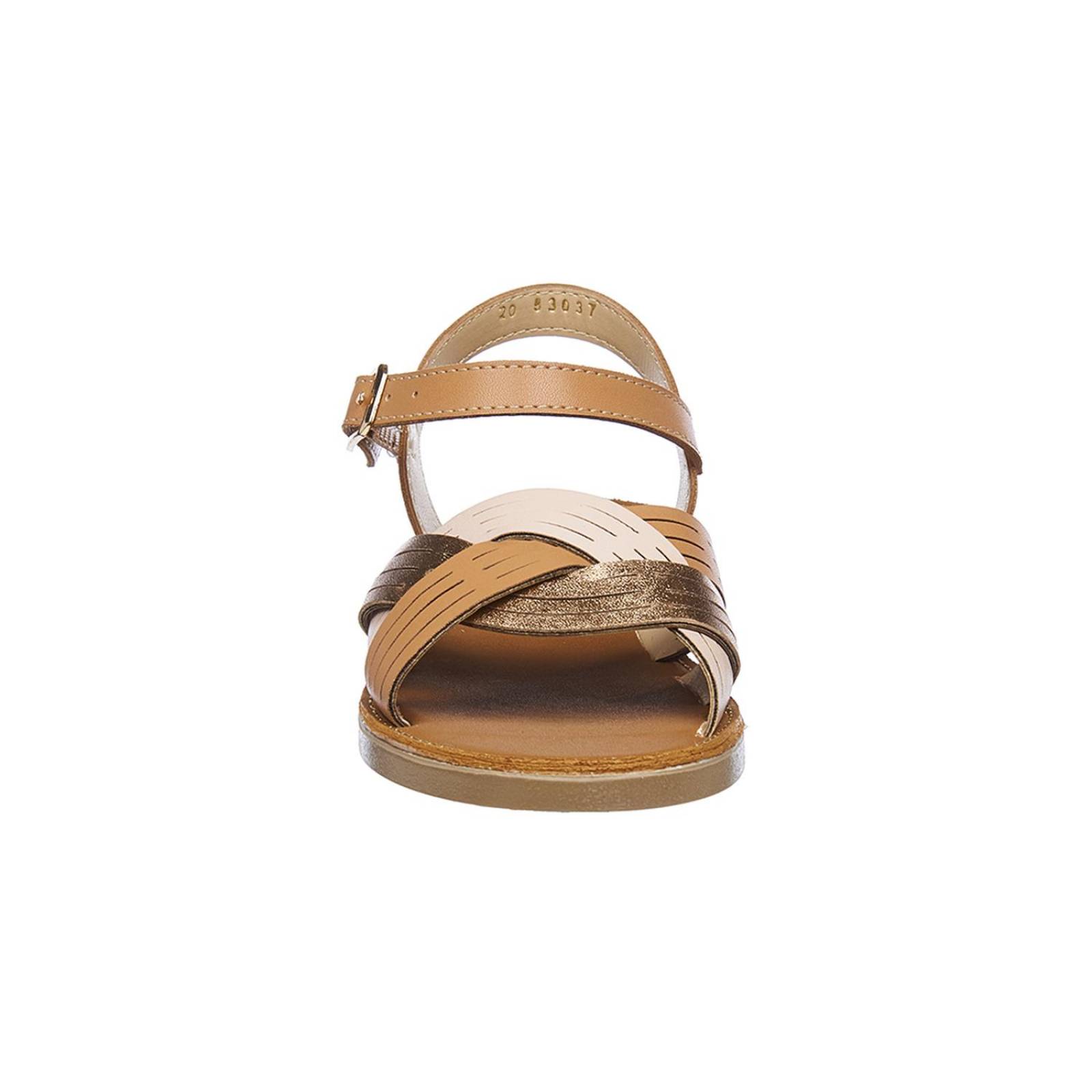 Sandalias Tipo Piel Madera Casuales Para Niñas Moda Verano 