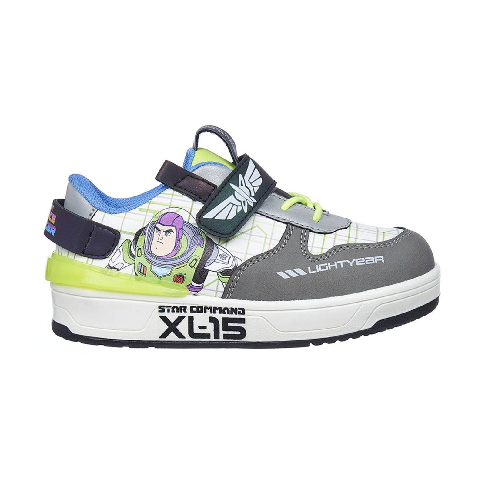 Tenis Para Niños Disney buzz lightyear Con Velcro Tipo Piel Piel 