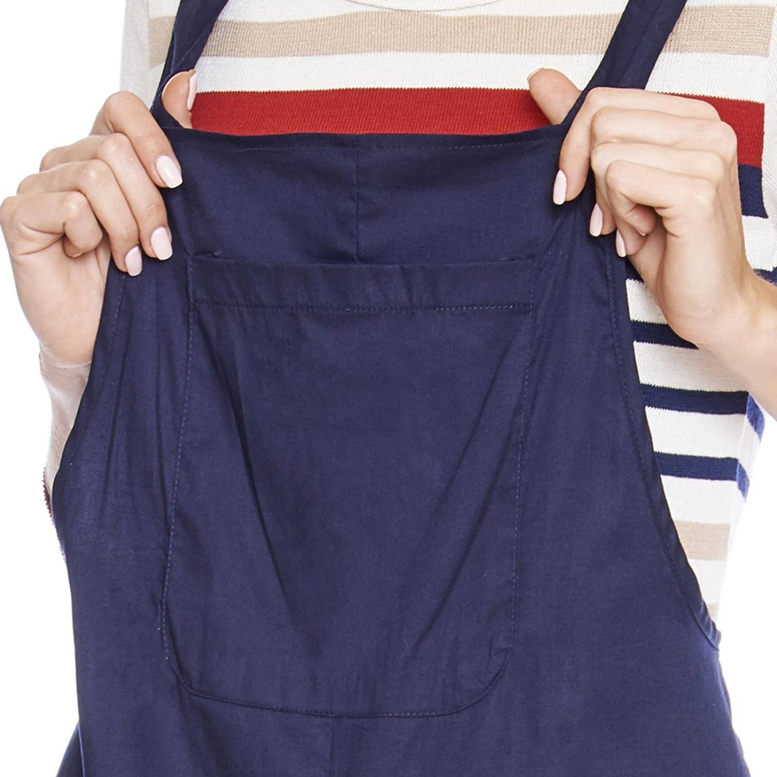Overol Mujer over size con bolsa delantera Marino 