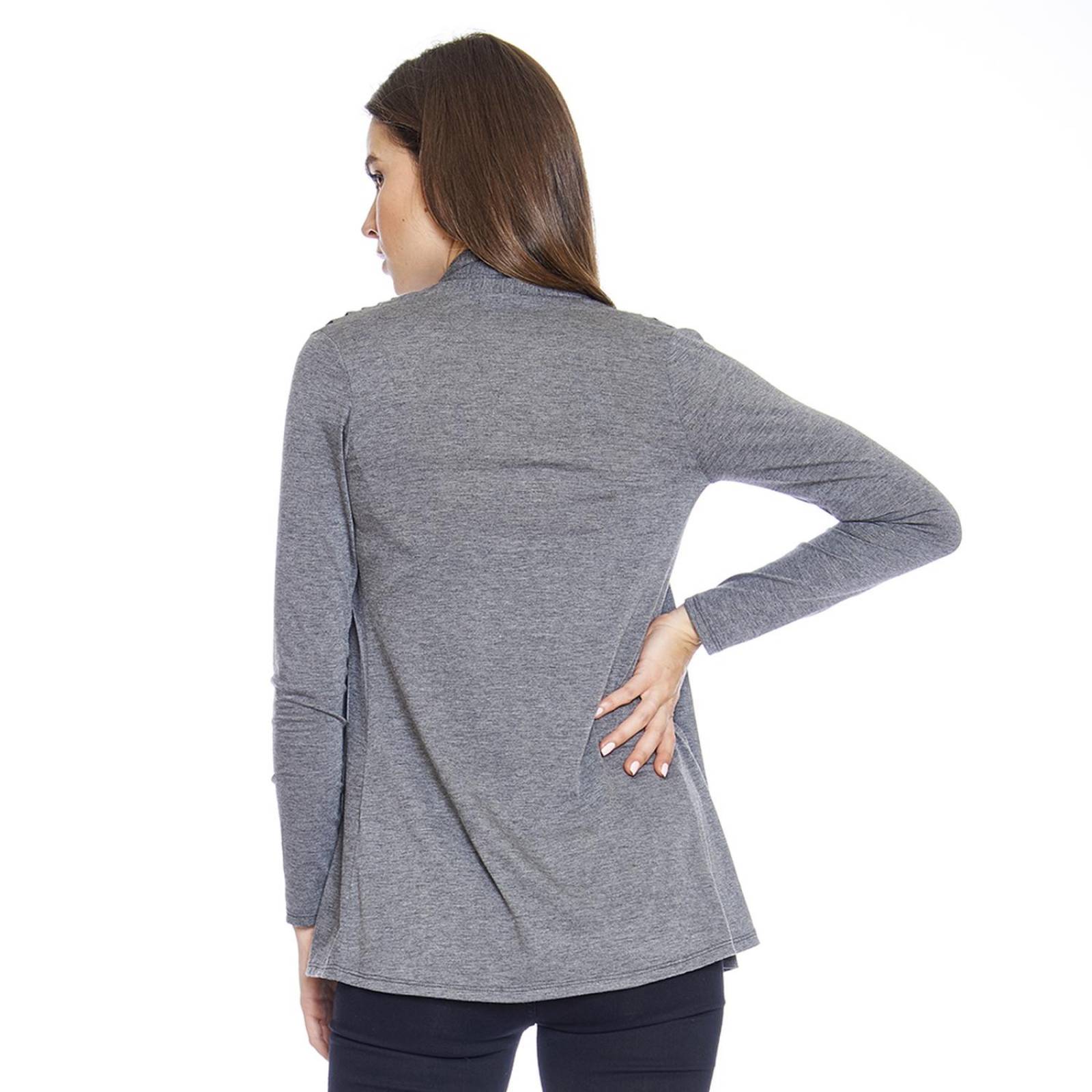 Ensamble Para Mujer Suéter Ligero Gris Casual Formal