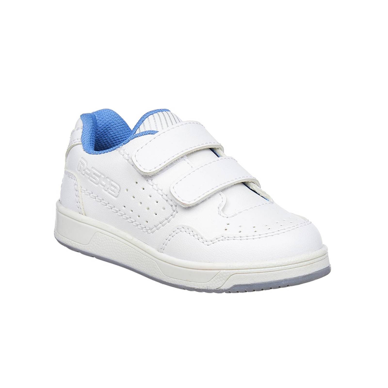 Tenis Para Niños Blancos Con Velcro Escolares Deportivos 