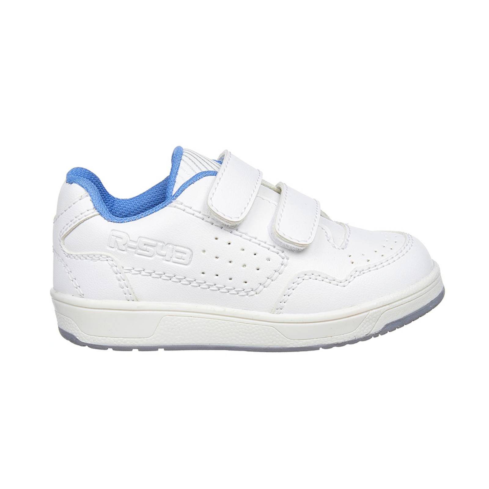 Tenis Para Niños Blancos Con Velcro Escolares Deportivos 